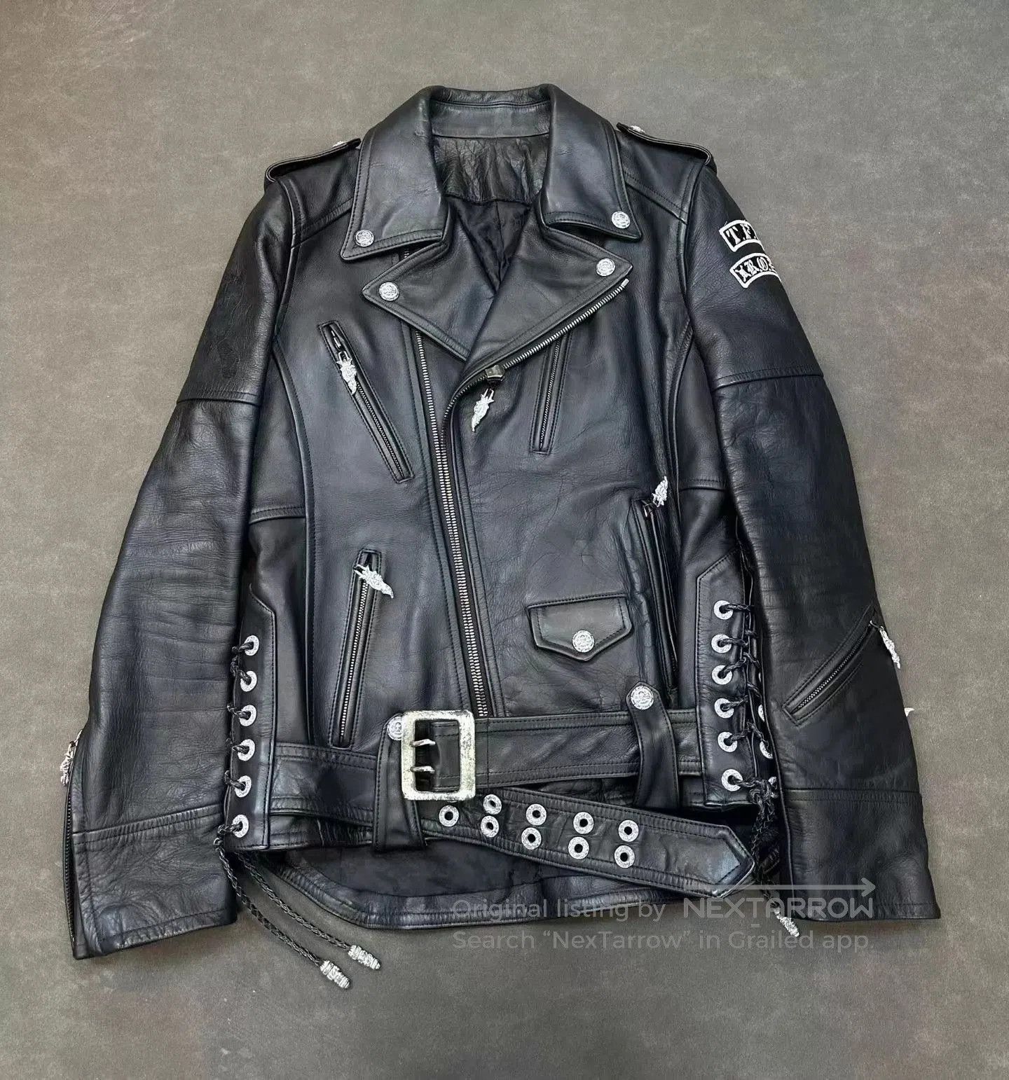 Roen Roen Distressed Raw Edge Sheep Leather Jacket Archive | Grailed