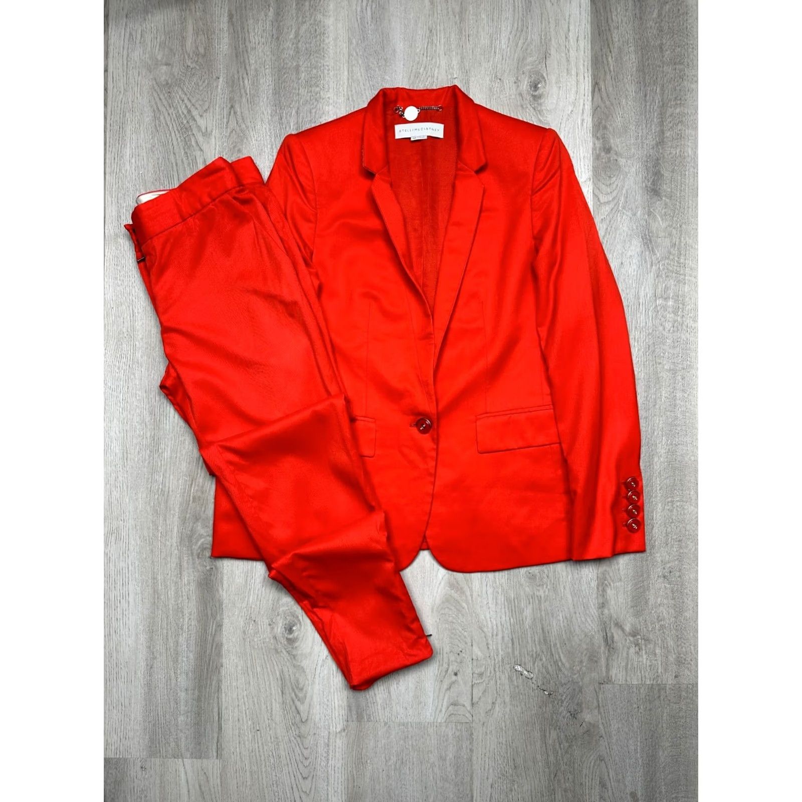 Stella McCartney Stella McCartney Womens Suit Blazer + Pants XS-S Size 38 Multicolor Pant Suit Womens Shoes? Size 26" / US 2 / IT 38 - 2 Thumbnail