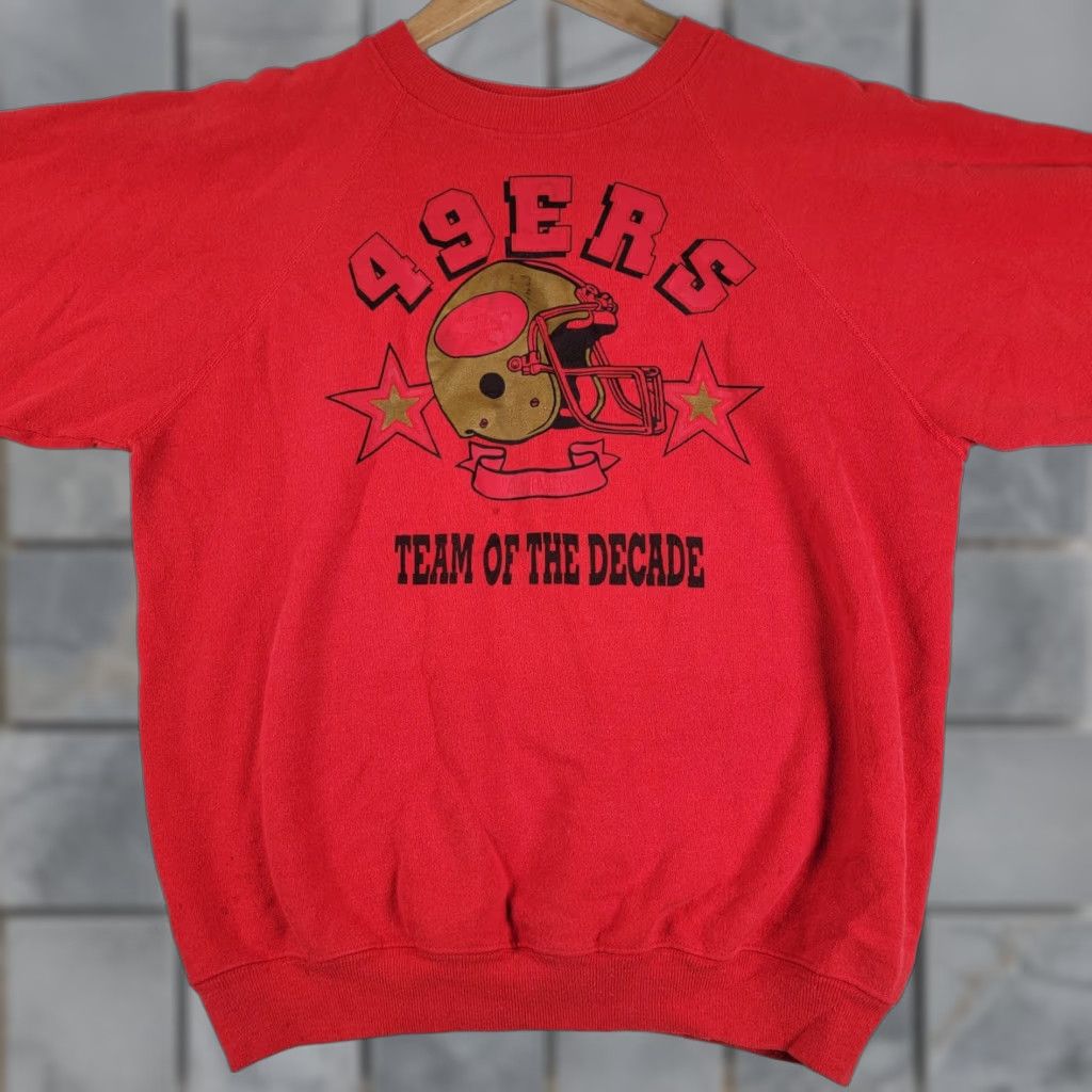 Hanes VINTAGE Hanes SF 49ERS Crewneck Sweatshirt Men L Reds 80's NFL Football Football Fans Mens Size US L / EU 52-54 / 3 - 1 Thumbnail