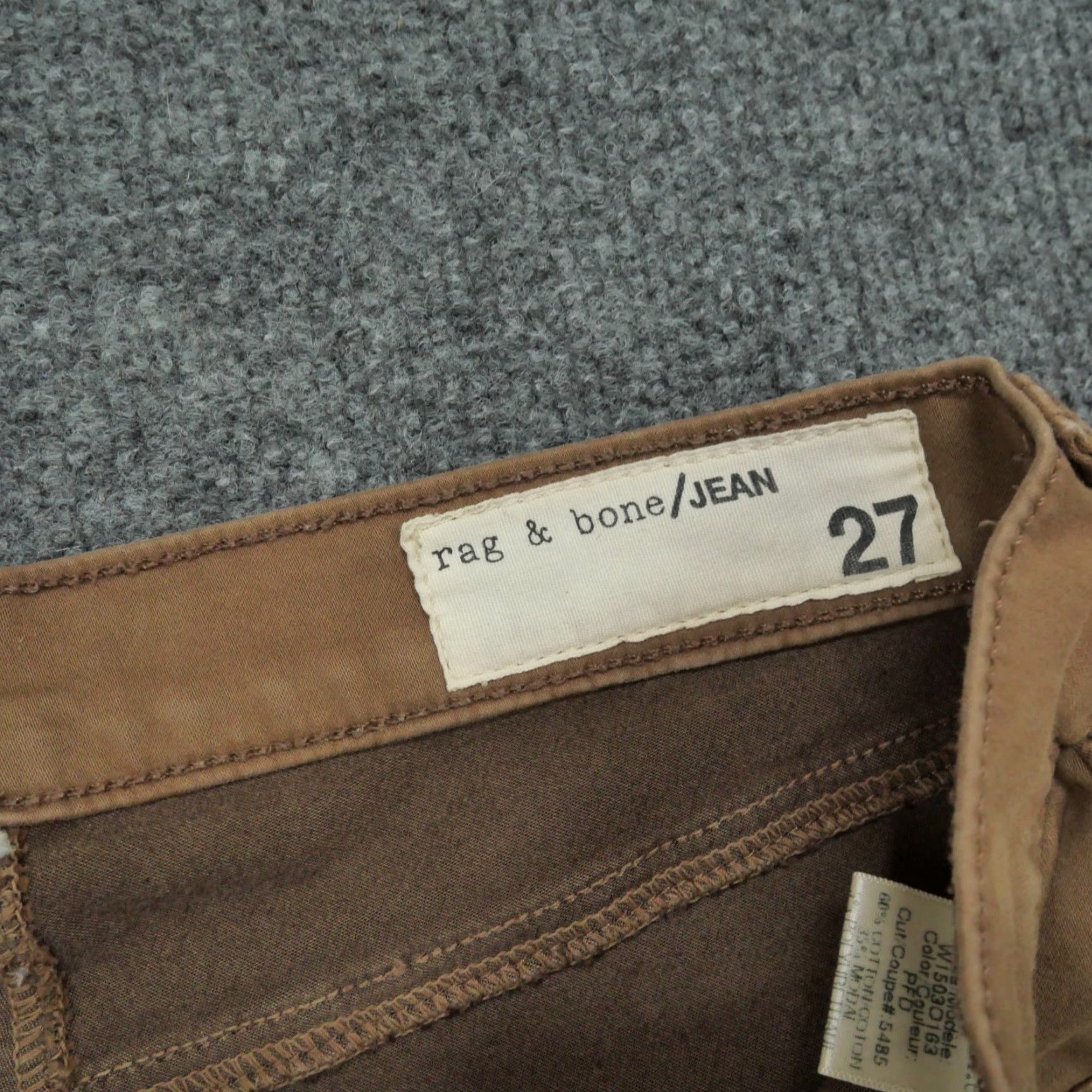Rag & Bone Rag & Bone Pants Womens 27 Brown Leggings Slim Cropped 30in Inseam Womens Size 27" / US 4 / IT 40 - 4 Thumbnail