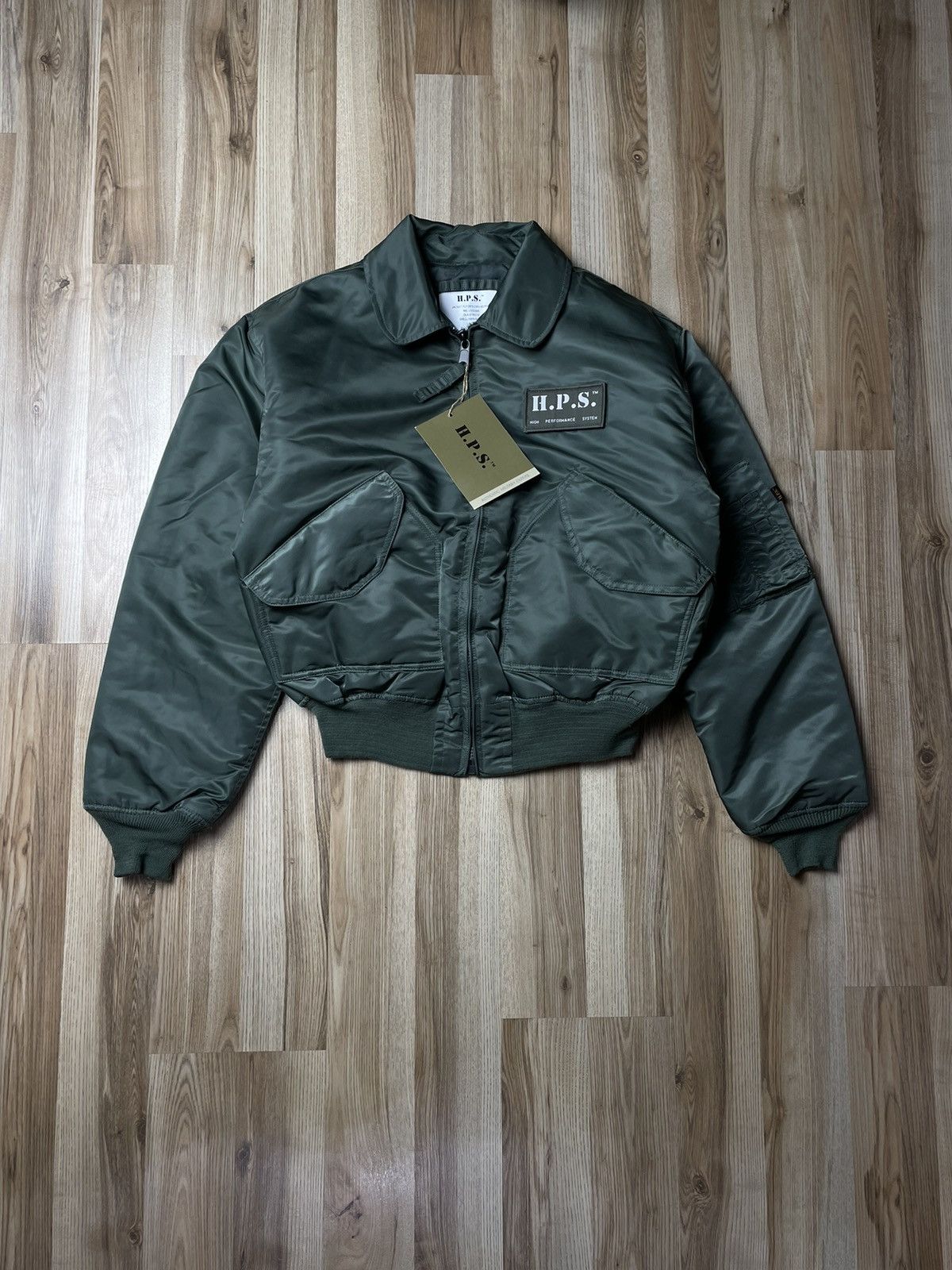 Japanese Brand × Vintage Vintage MA 1 H.P.S Intermediate Bomber Jacket Size US L / EU 52-54 / 3 - 1 Thumbnail