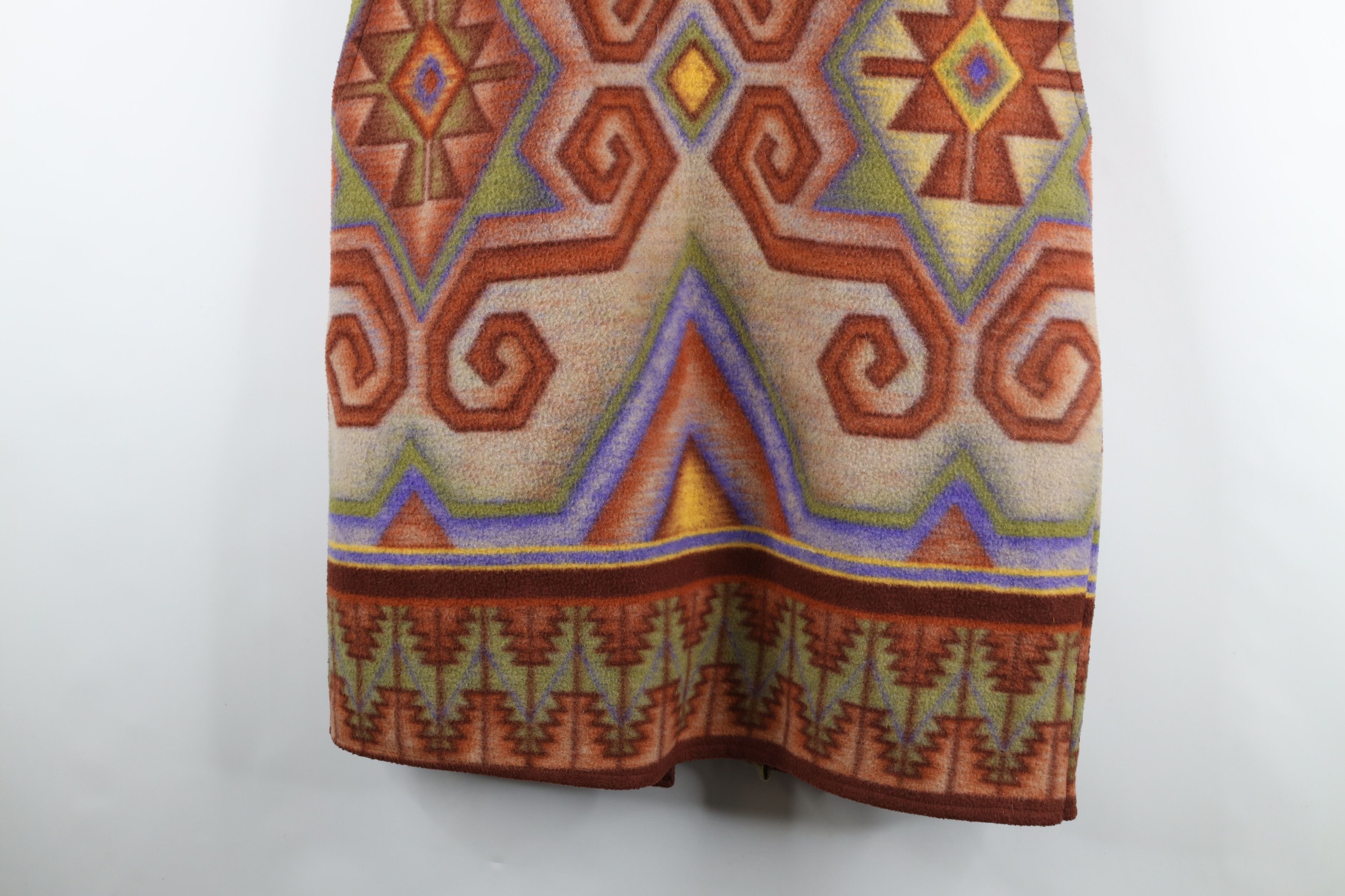 Vintage Vintage 90s Streetwear Southwestern Hooded Cardigan Vest Size XXL / US 16-18 / IT 52-54 - 11 Thumbnail