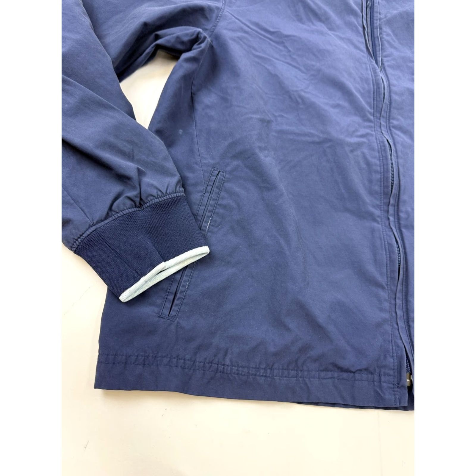 Gap Gap Mens Blue Band Collar Jacket Windbreaker L Lightweight Full Zip Pockets XL? L Size US L / EU 52-54 / 3 - 2 Thumbnail