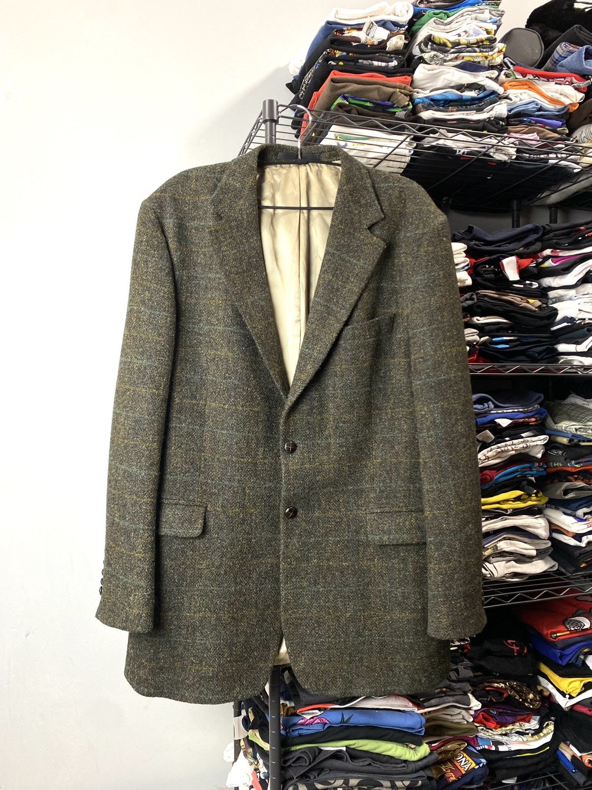 Harris Tweed Vintage Harris Tweed Pure Wool Jacket Blazer Size US XL / EU 56 / 4 - 2 Thumbnail