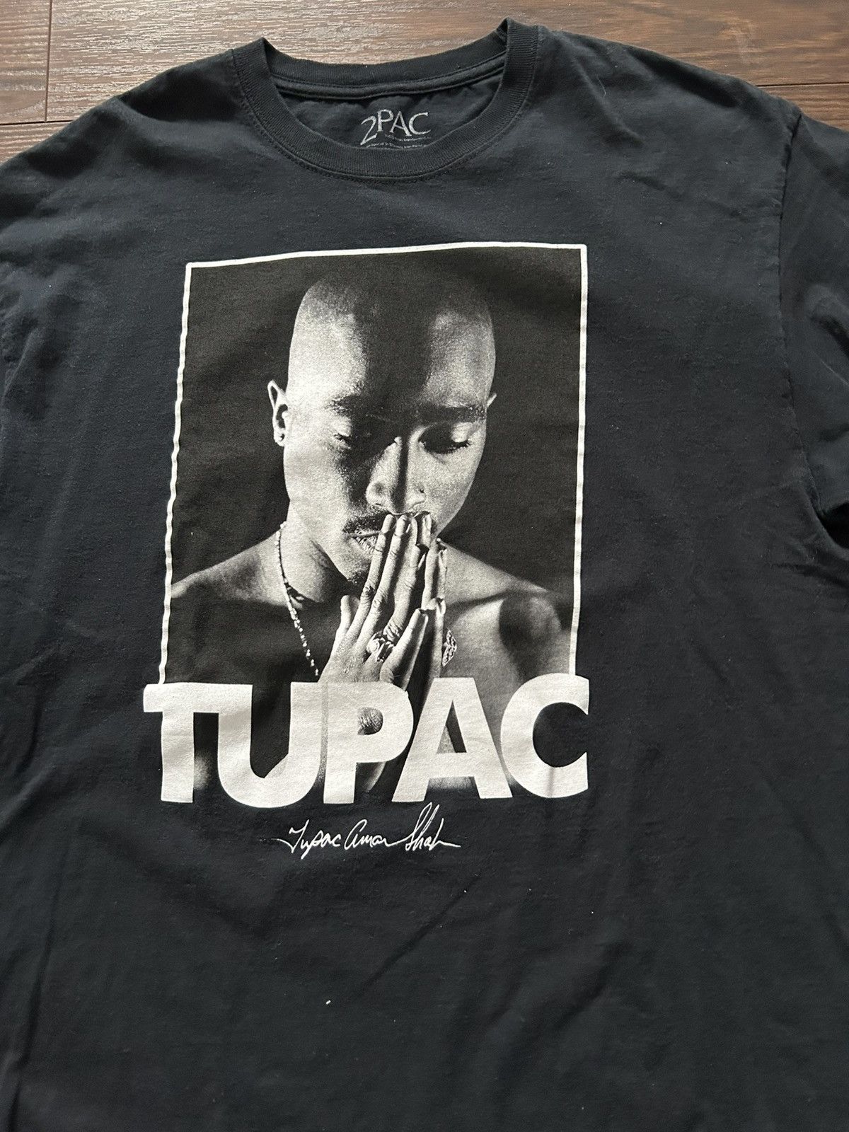 Death Row Records Tupac Graphic Tee Black Rap Vintage Style XL Size US XL / EU 56 / 4 - 2 Thumbnail