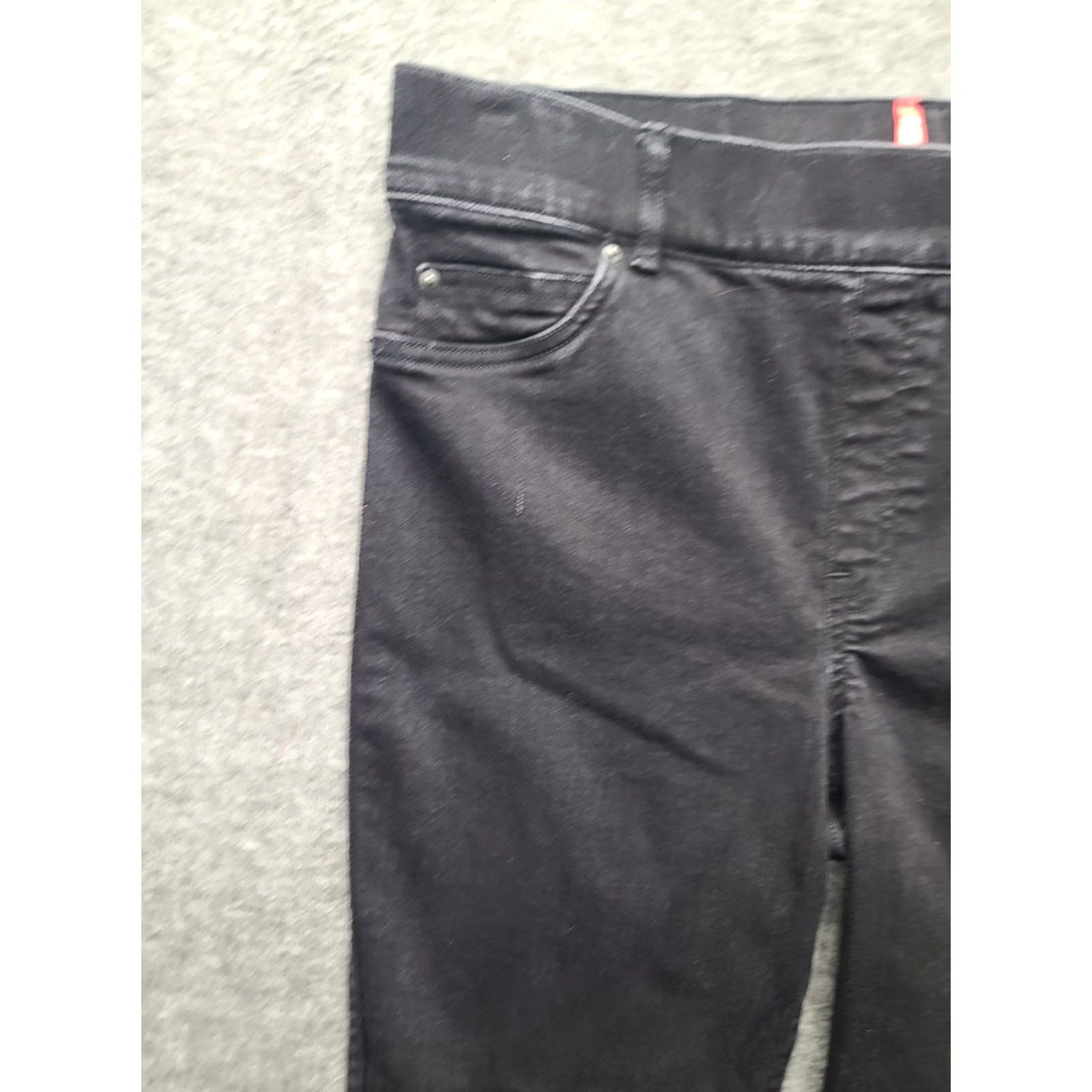 Spanx Spanx Womens XL 32x28 The Perfect Pant Slim Fit Tapered Leg Ankle Shaping Pants Black Slimming Pockets Stretch Ponte Size 40" / US 18 - 7 Thumbnail