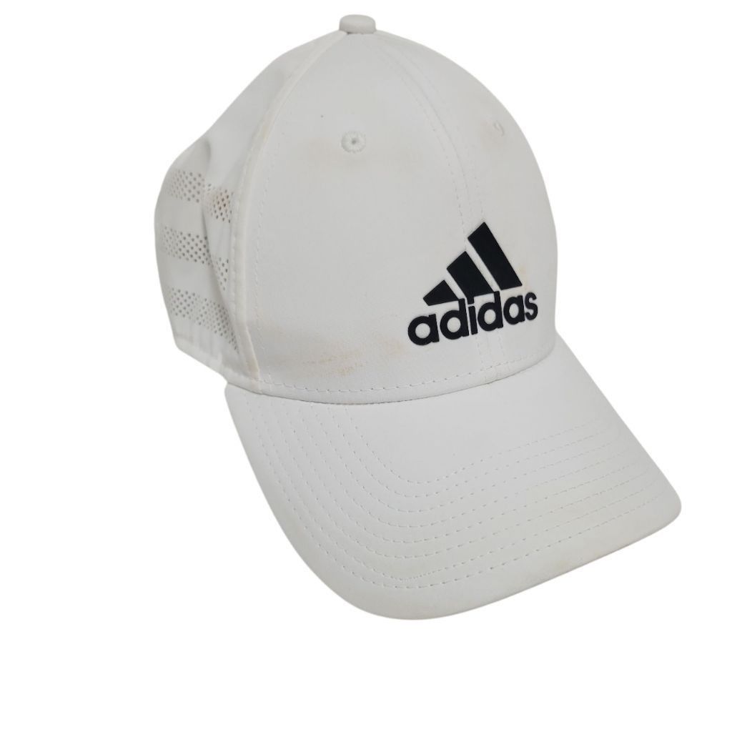Adidas Adidas Baseball Hat Cap White One Size Embroidered Size ONE SIZE - 2 Thumbnail