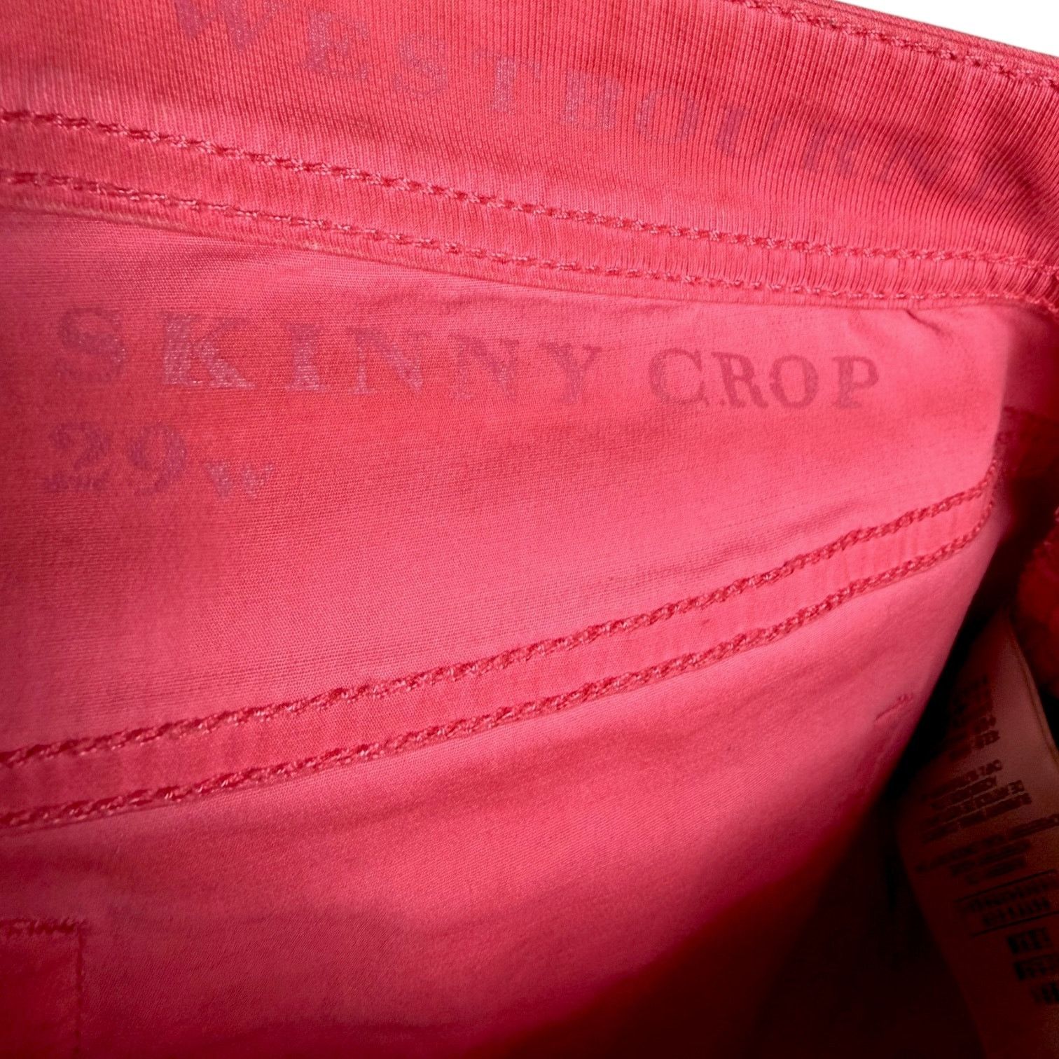 Burberry Burberry Brit Women's Skinny Crop Pink Jeans W29 $425 retail Size 29" - 9 Thumbnail
