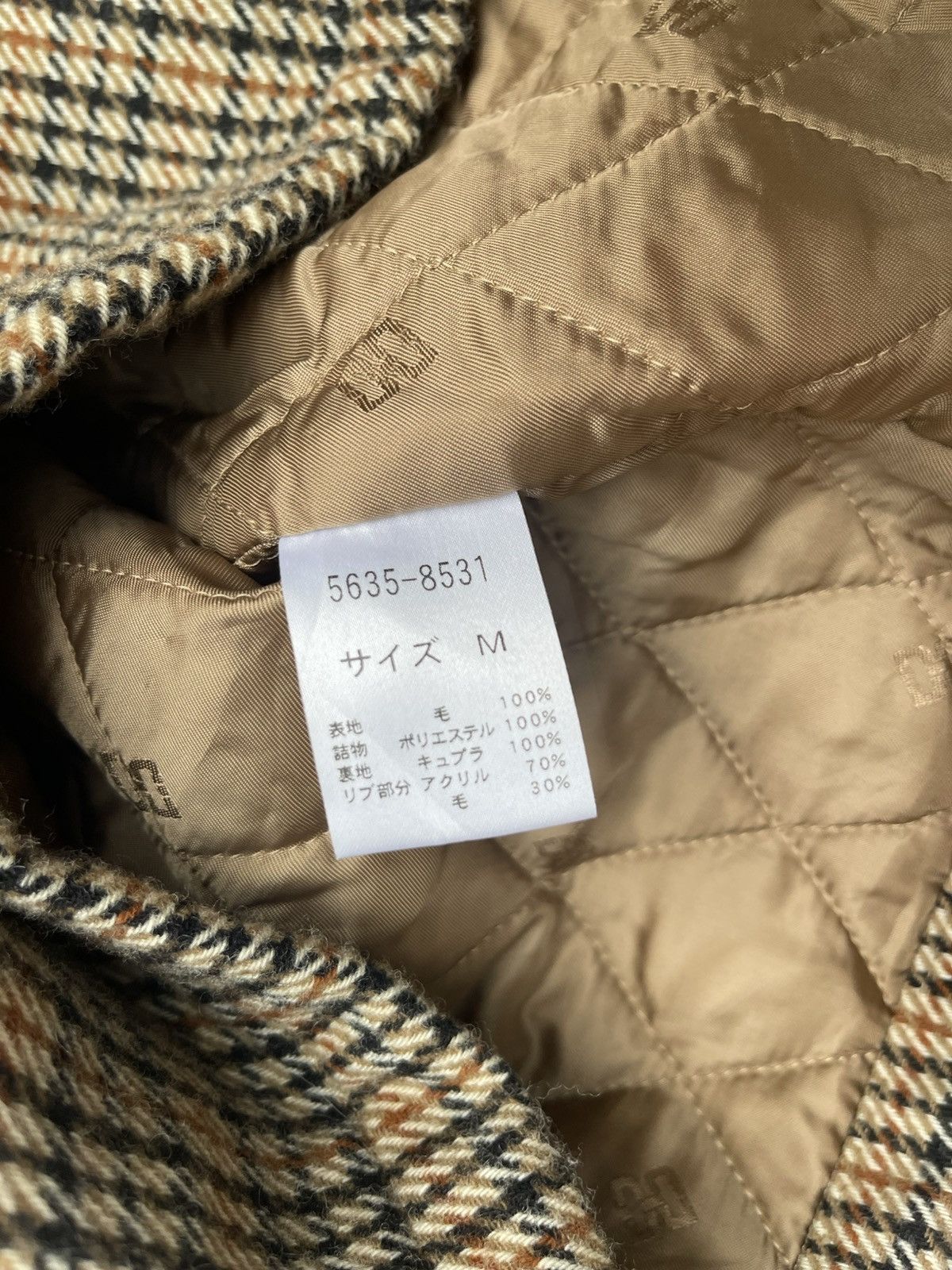 DAKS DAKS London Quilted Shawl Collar Jacket Vintage Check Size M Size US M / EU 48-50 / 2 - 6 Thumbnail