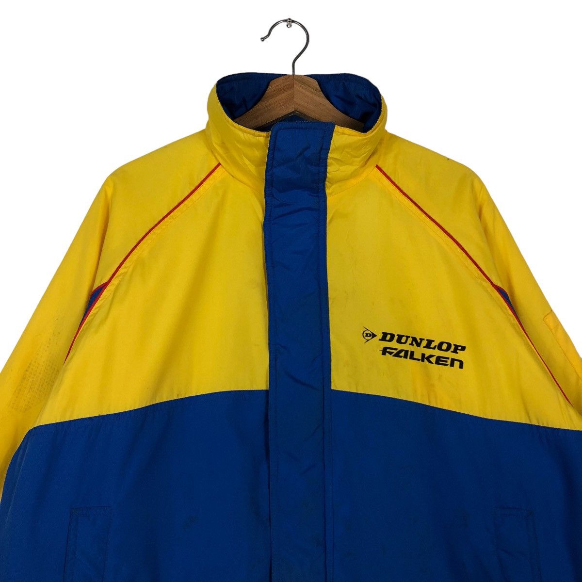 Japanese Brand 🔥90’s Vintage Bomber Jacket Racing Dunlop Falken Big Logo Size US M / EU 48-50 / 2 - 2 Thumbnail