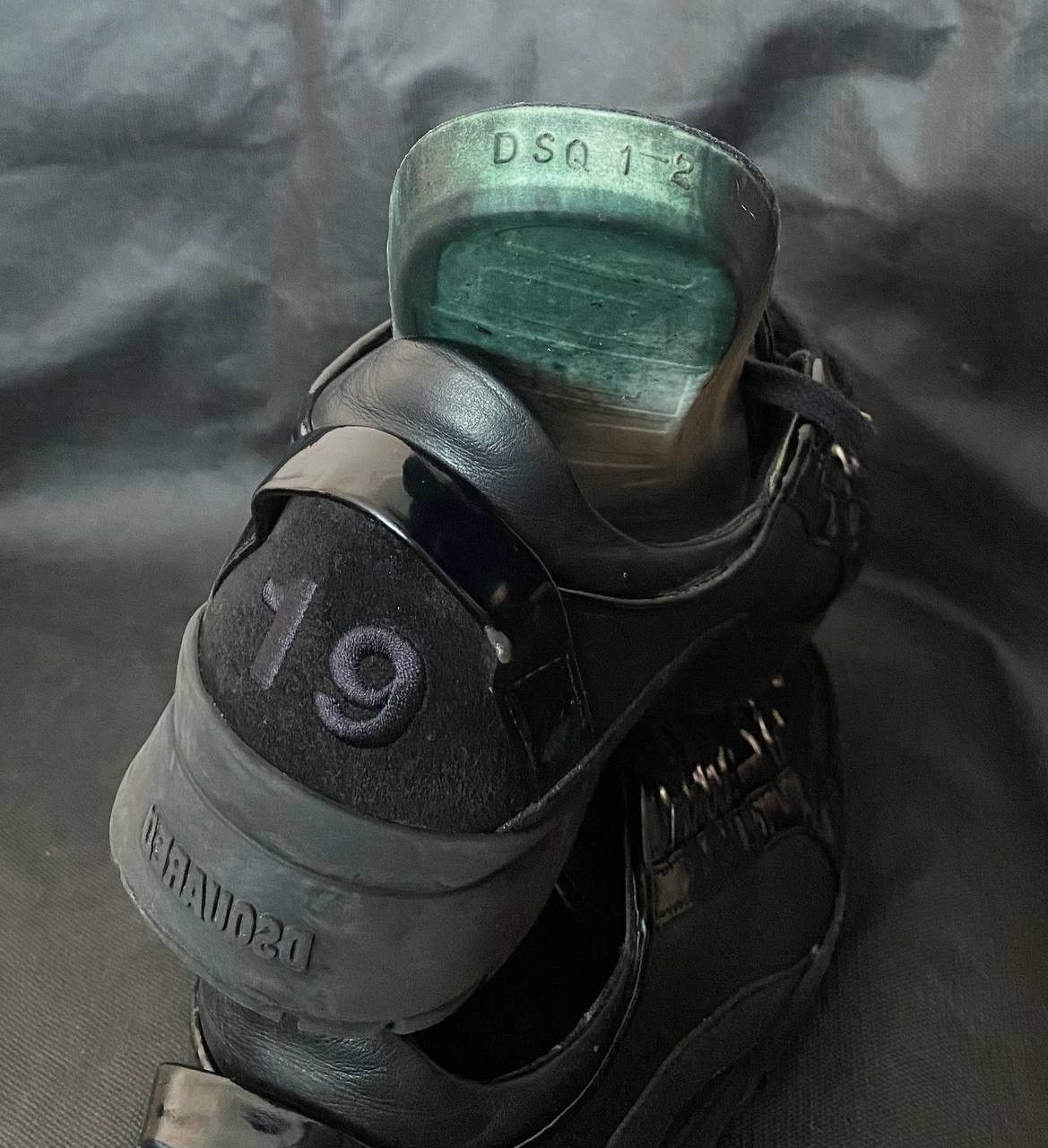 Dsquared2 DSQUARED2 Men's Black Sneakers EU 40 Leather "1964" Size US 7 / EU 40 - 9 Thumbnail