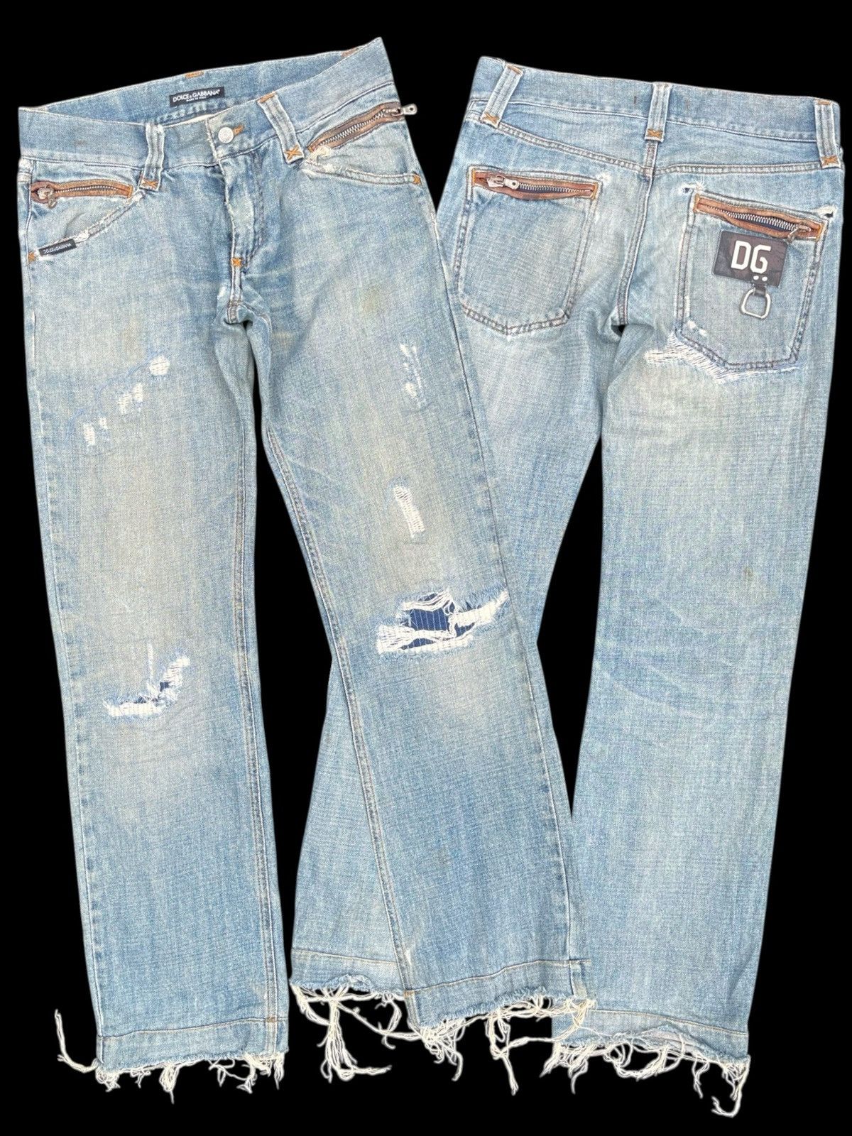 Dolce & Gabbana Dolce & Gabbana Distressed Jeans Size US 32 / EU 48 - 1 Thumbnail