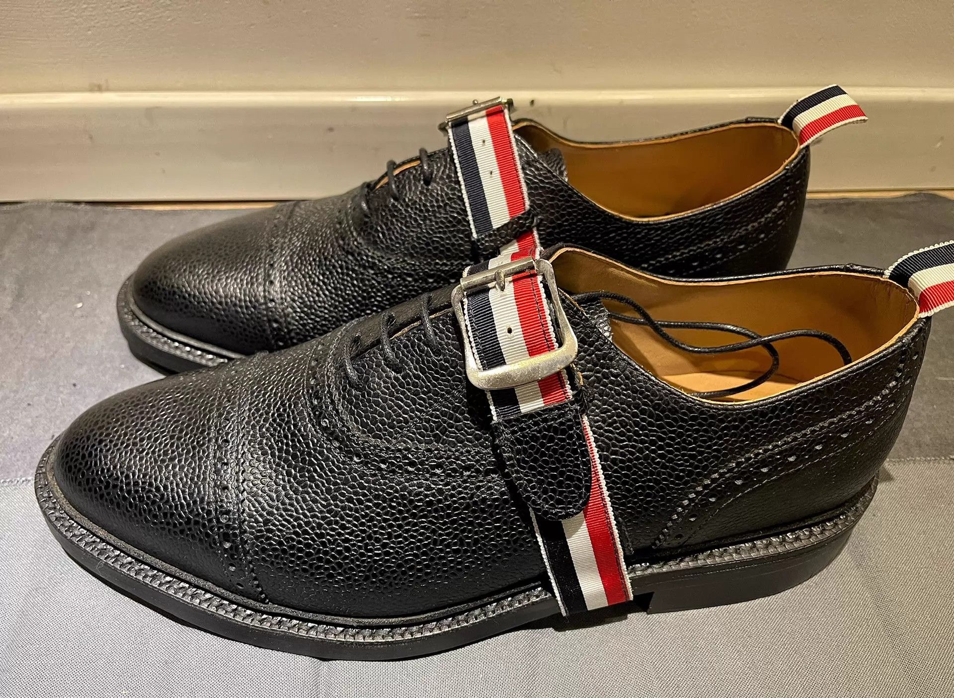 Thom Browne Thom Browne Classic Wooden Sole Removable Laces Leather US9 Size US 9 / EU 42 - 3 Thumbnail