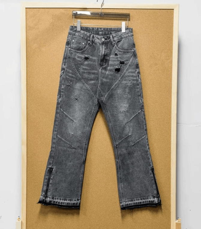 Japanese Brand Ripped Baggy Jeans Size US 36 / EU 52 - 2 Thumbnail