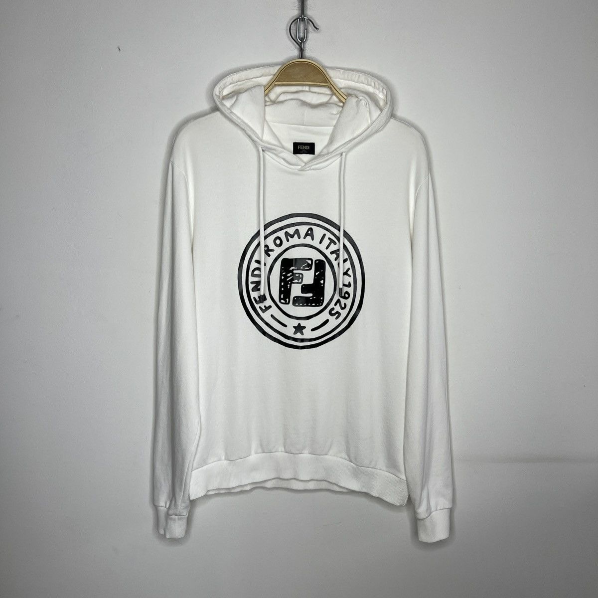 Fendi Fendi Roma x Joshua Vides Hoodie White Sweatshirt Size US L / EU 52-54 / 3 - 1 Thumbnail