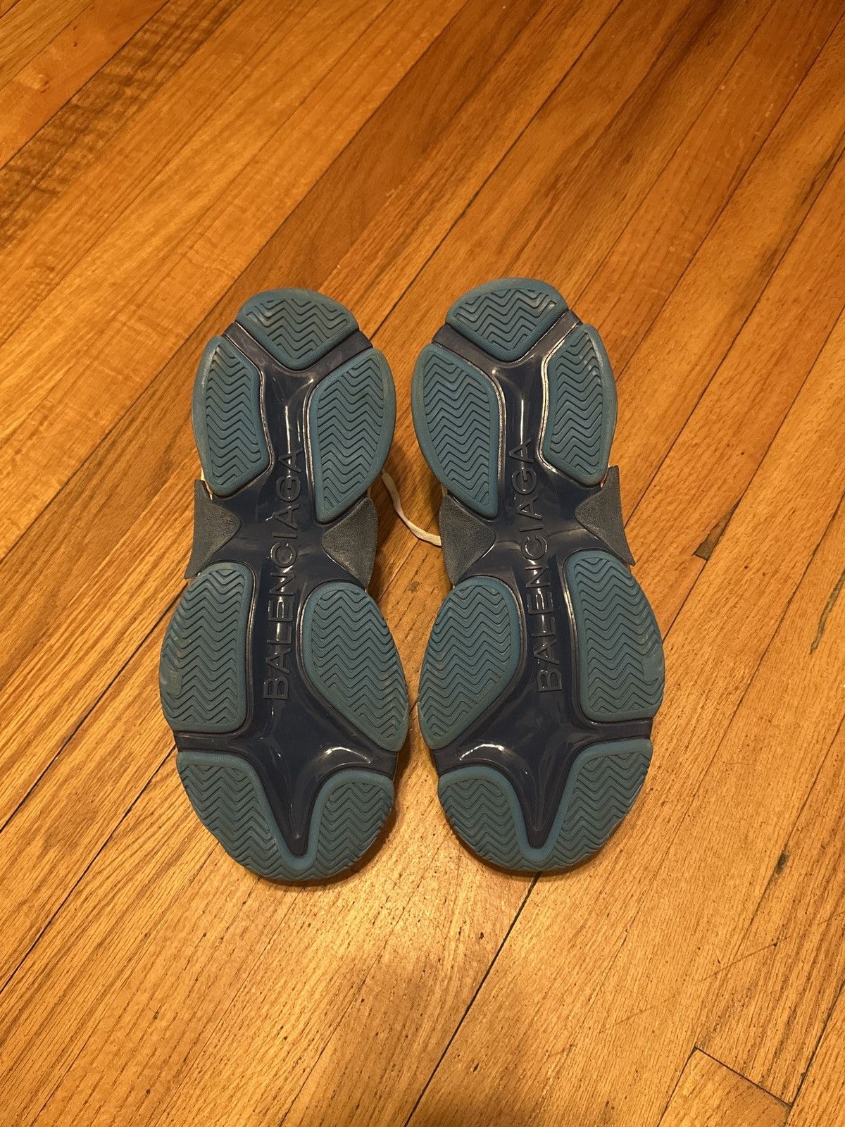 Balenciaga Balenciaga Triple S Nylon Blue Nylon Size US 10 / EU 43 - 6 Thumbnail