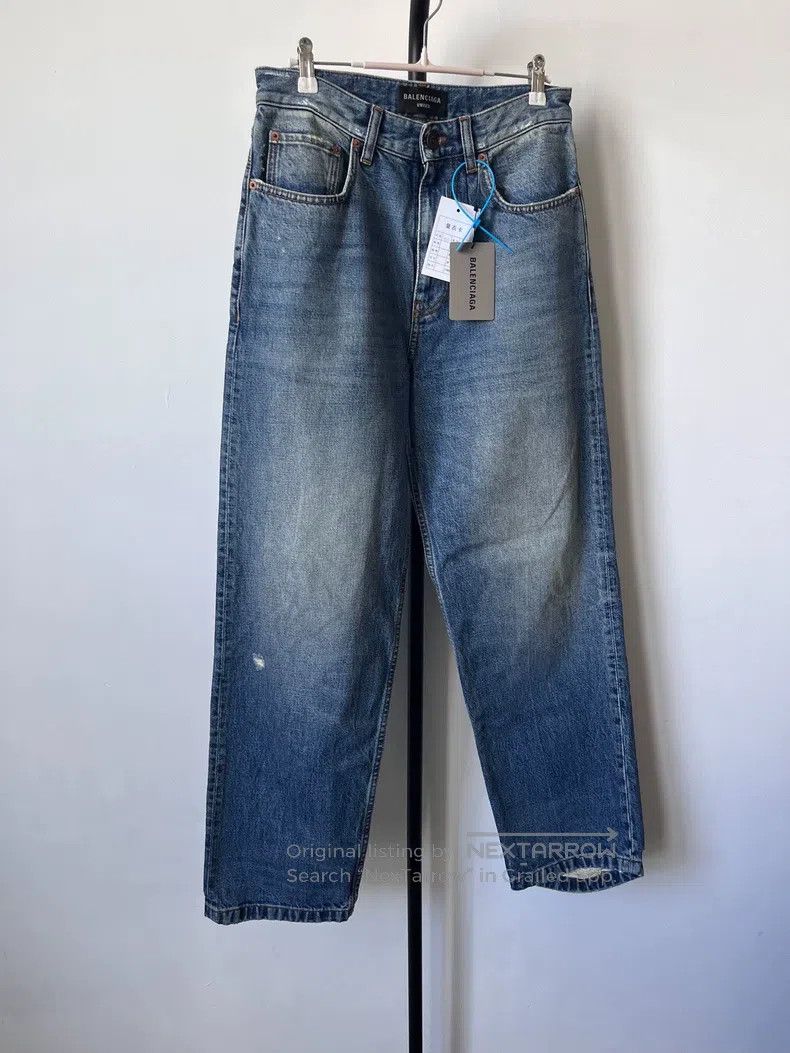 Balenciaga Balenciaga size XXS Slash Destroyed Denim Jeans Size US 27 - 1 Thumbnail