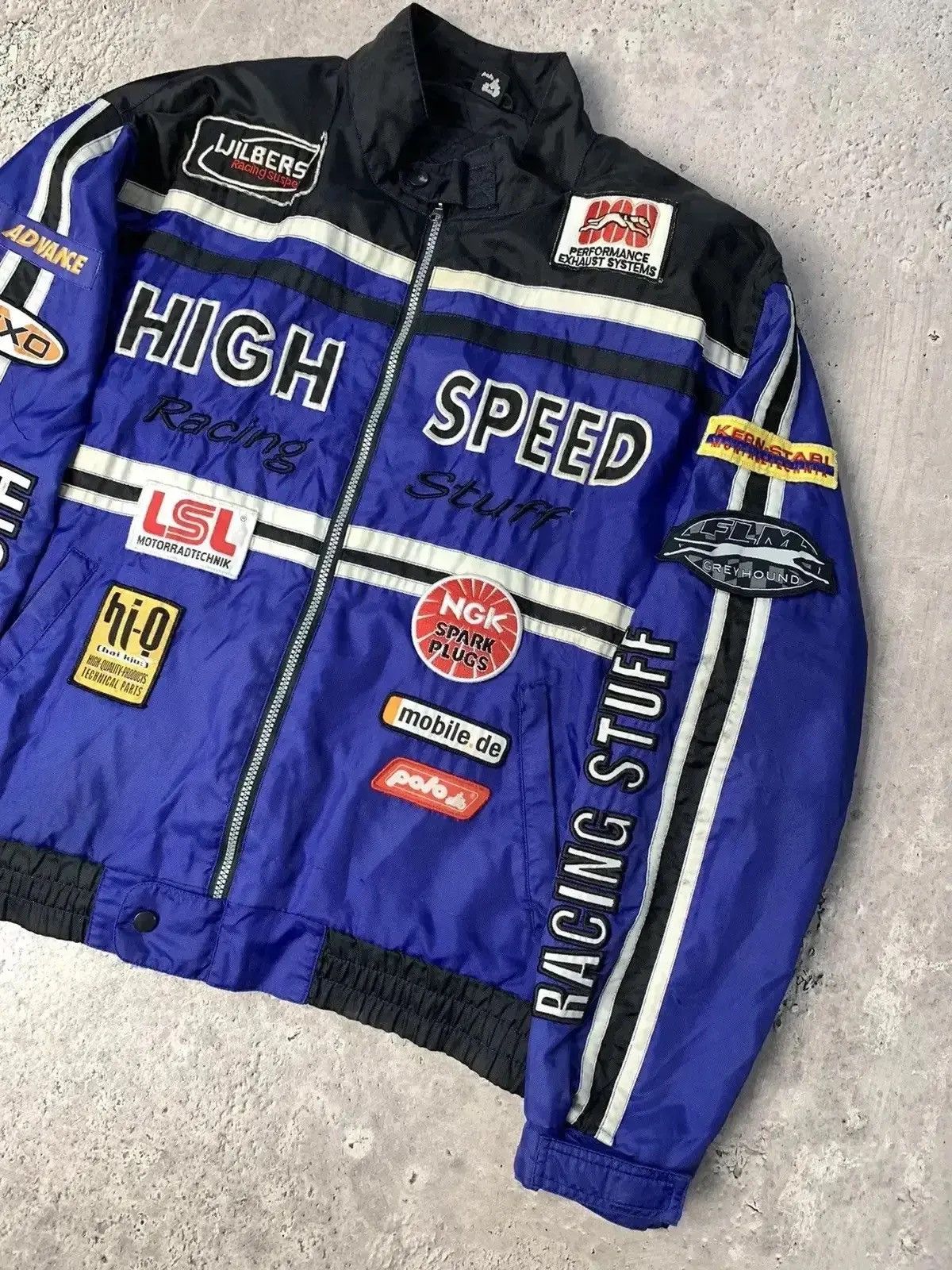 Japanese Brand × Vintage Vintage High Speed Racing Team Moto Jacket Y2K streetwear Size US M / EU 48-50 / 2 - 6 Thumbnail