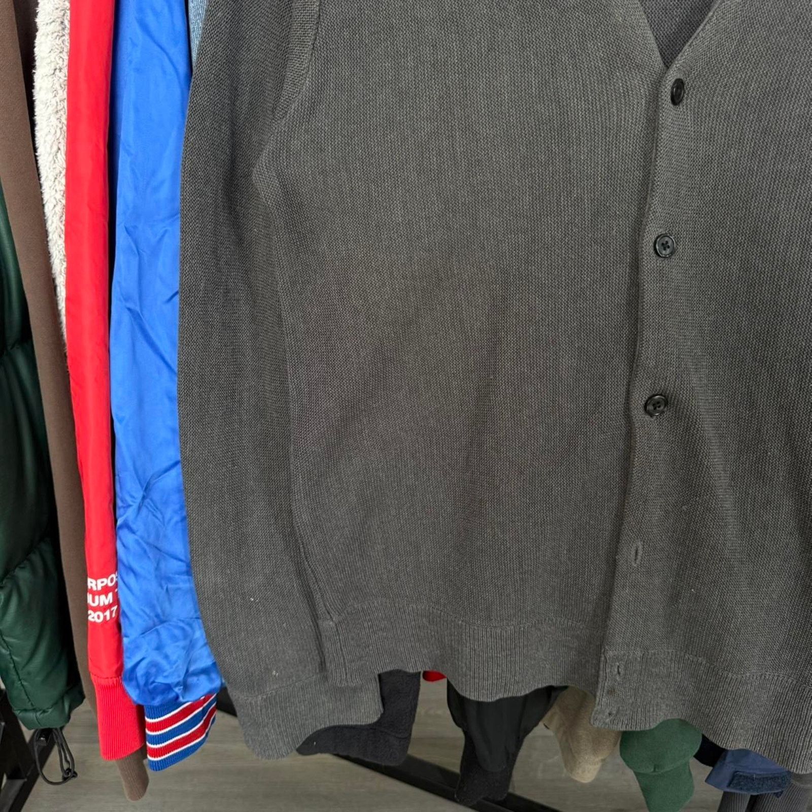 Dockers Vintage Dockers Golf Cardigan in Charcoal Grey Grunge Style Size US XL / EU 56 / 4 - 4 Thumbnail