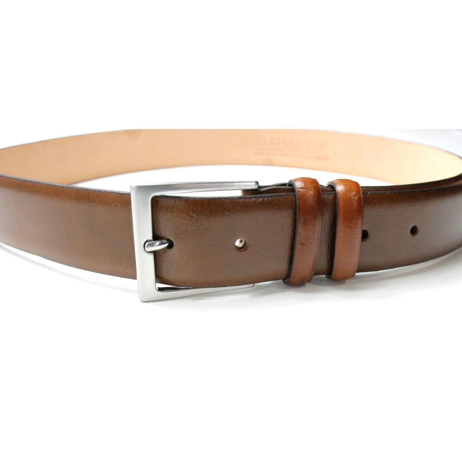 Suitsupply Suitsupply Belt Men's 38/95 Genuine Leather Brown Square Buckle Adjustable Belt Size 38 - 4 Thumbnail