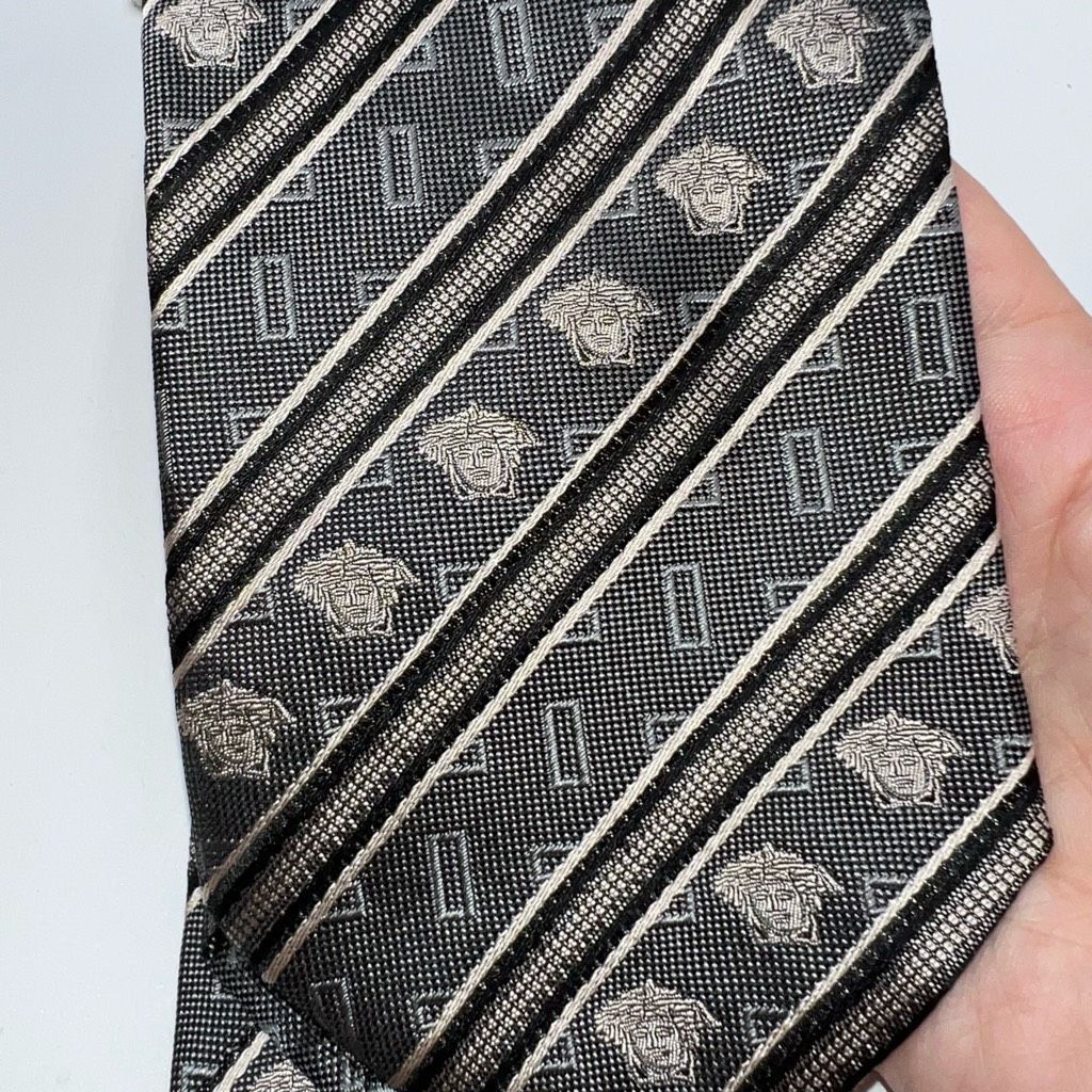 Versace Gianni Versace Medusa Head Silk Tie Size ONE SIZE - 3 Thumbnail