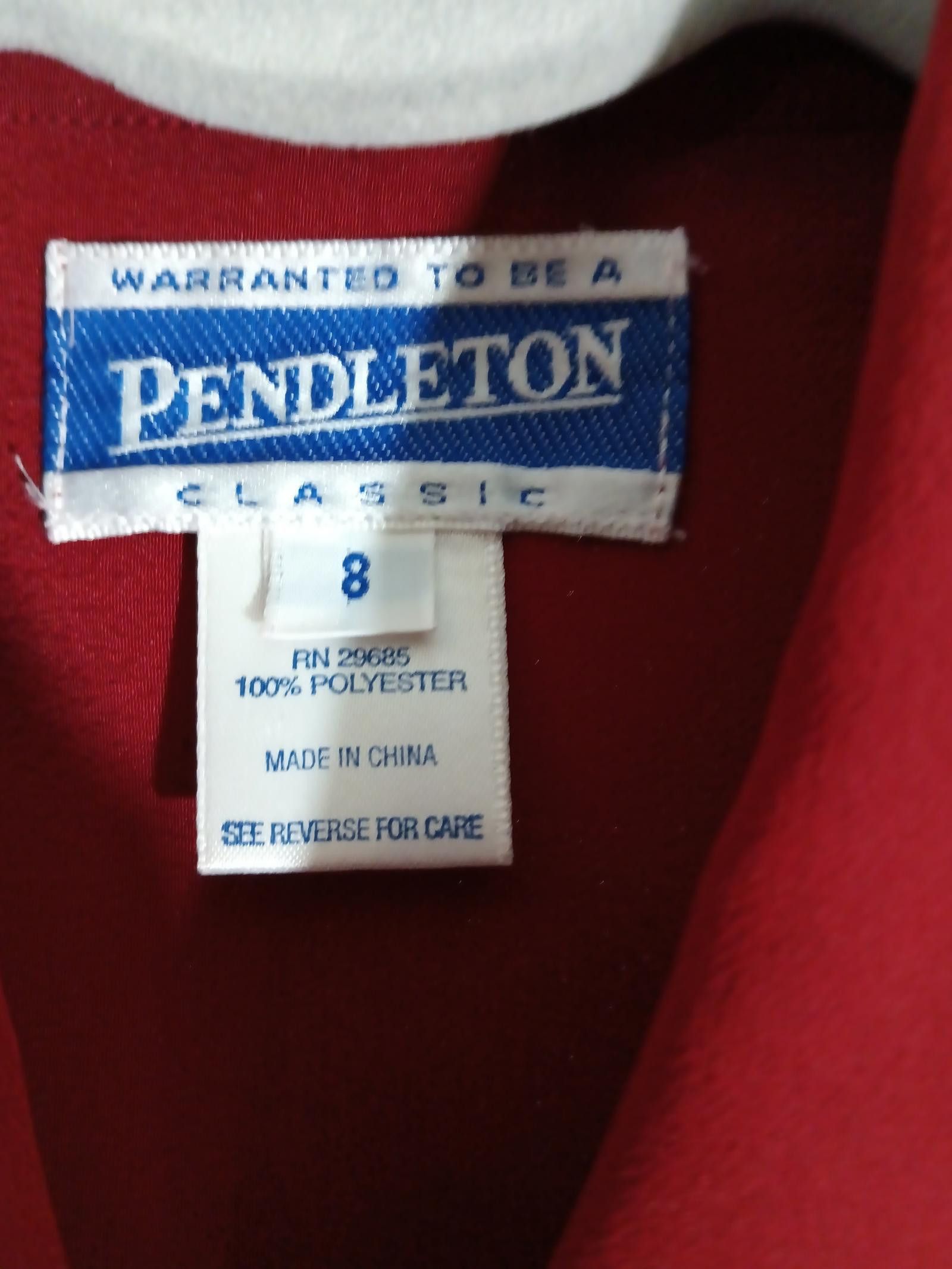 Pendleton Pendleton Classic Women's Red Button-Up Shirt - Size 8 Size M / US 6-8 / IT 42-44 - 2 Thumbnail
