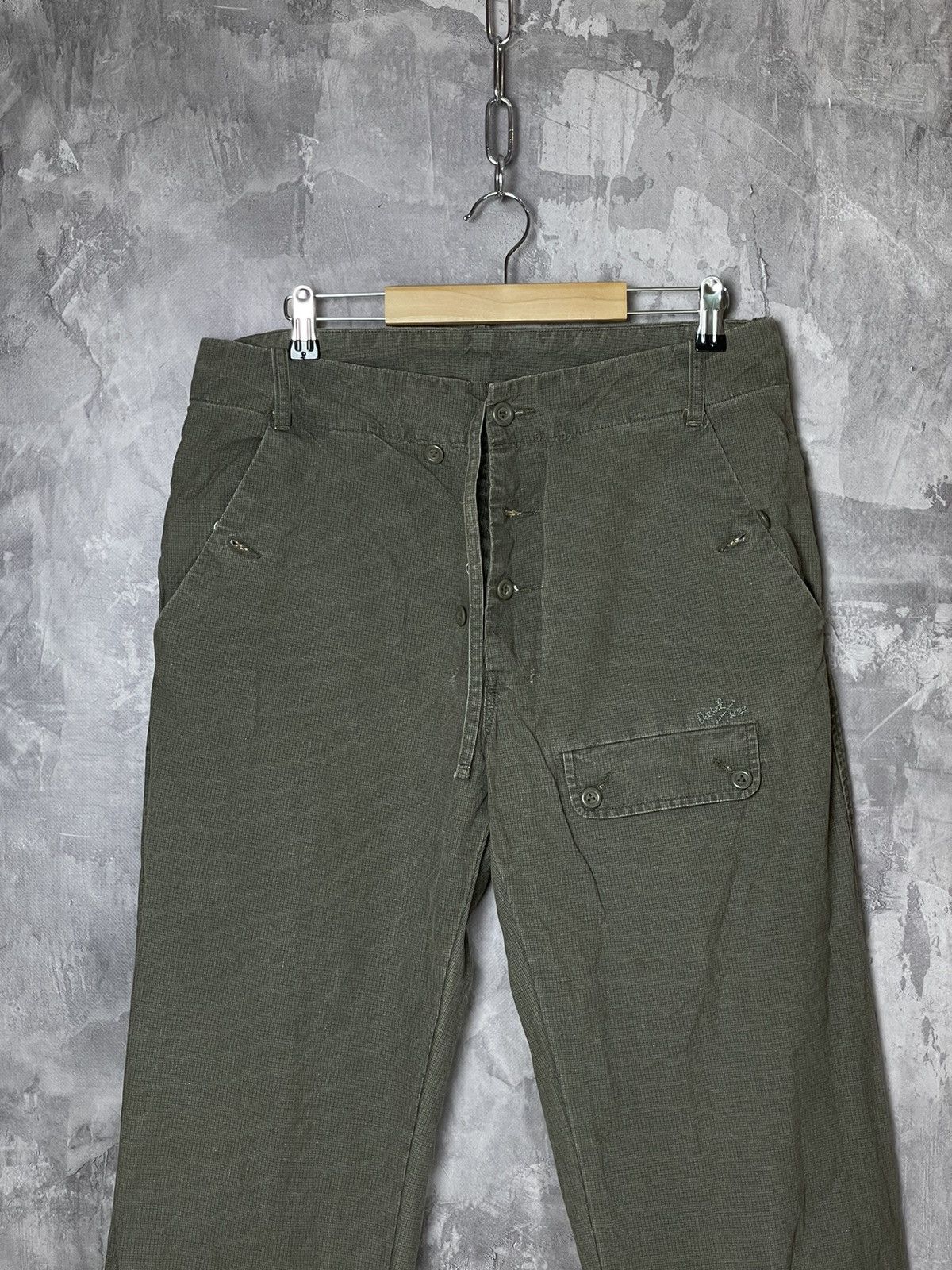 Diesel × Japanese Brand × Vintage VINTAGE Y2K DISTRESSED AVANT-GARDE DIESEL CARGO DENIM PANTS Size US 31 - 2 Thumbnail