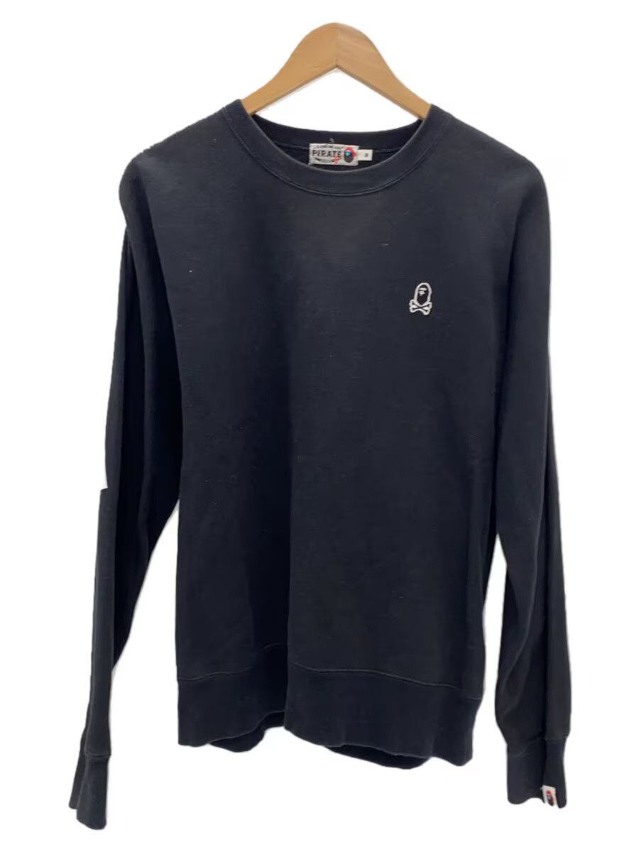 Bape A Bathing Ape Plain Cotton Sweatshirt Black Size US M / EU 48-50 / 2 - 1 Thumbnail