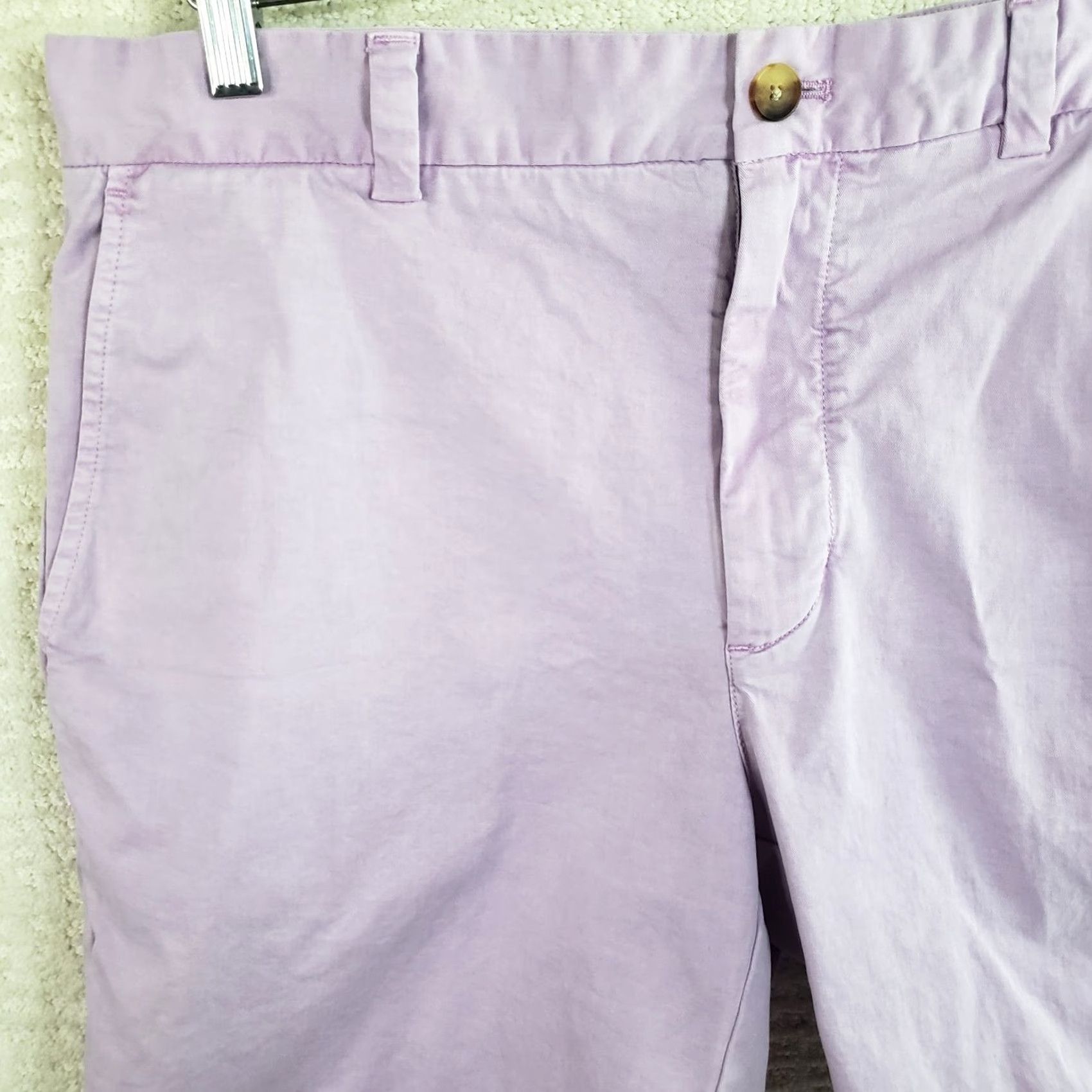 Vineyard Vines Vineyard Vines Breaker Shorts Men 35x9" Lavender Purple Performance Chino Casual Size US 35 - 2 Thumbnail
