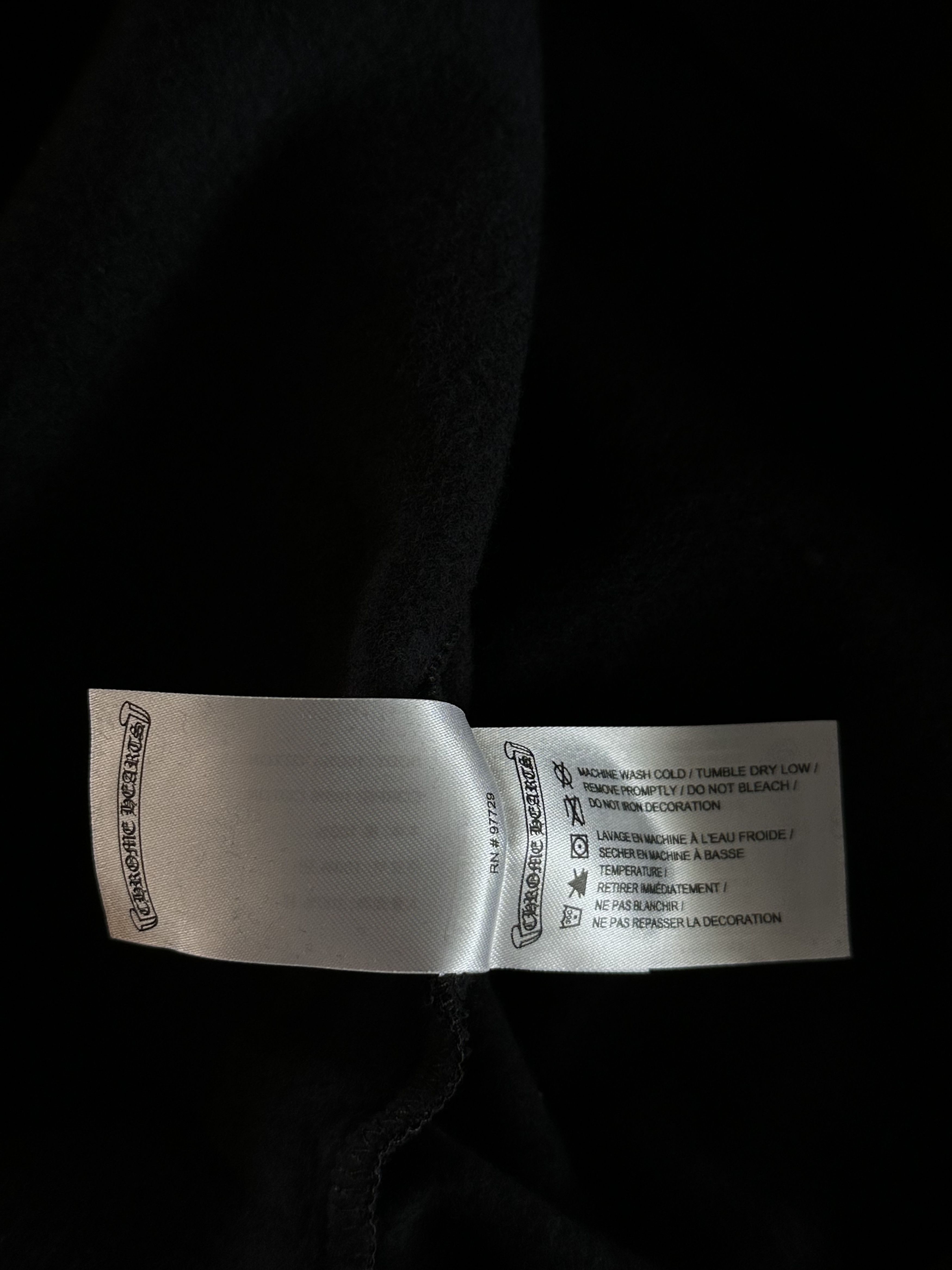 Chrome Hearts Chrome Hearts Black & Silver Script Logo Hoodie Size US L / EU 52-54 / 3 - 5 Thumbnail