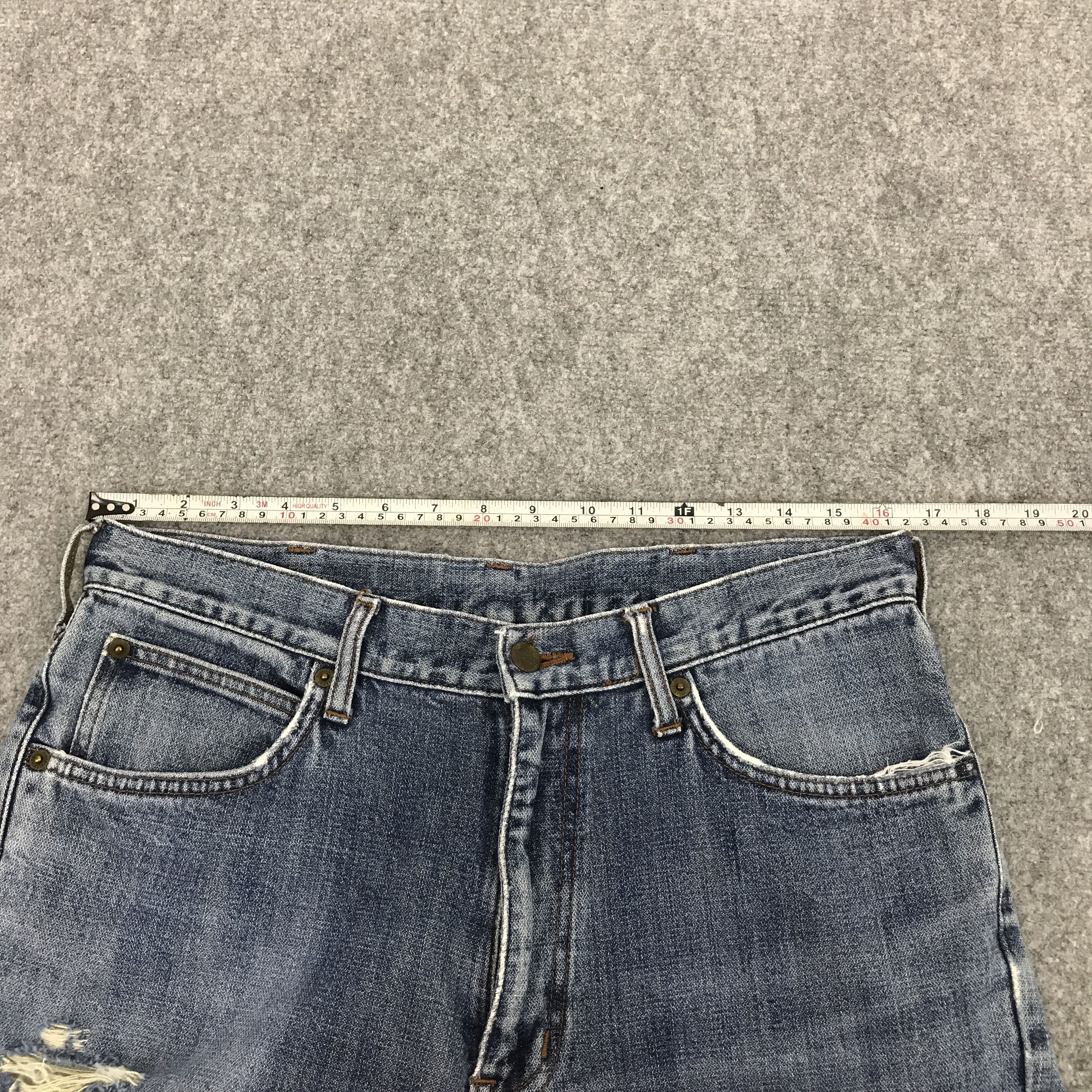 Japanese Brand × Wrangler FLARE WRANGLER DENIM BOOTCUT DISTRESSED JENAS PANTS Size US 33 - 9 Thumbnail