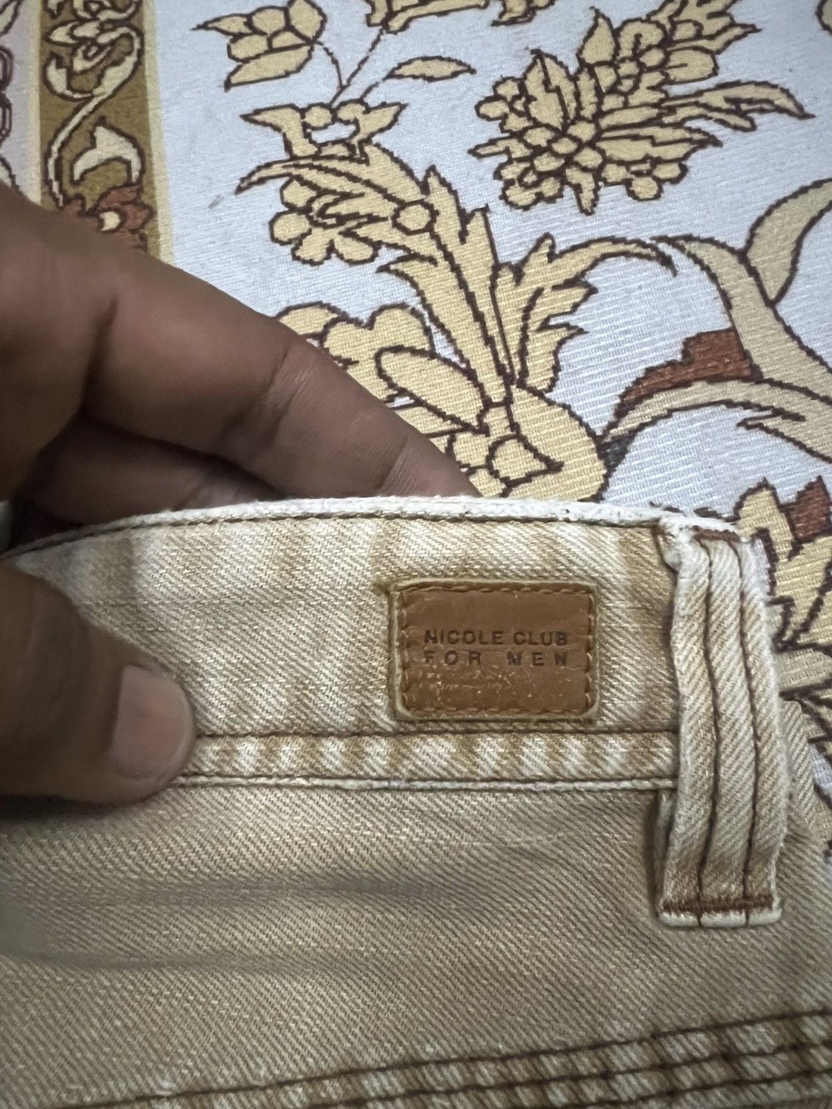 Other FLARED🔥 Y2K NICOLE CLUB BROWN FADED DISTRESSED DENIM PANT Size US 30 / EU 46 - 8 Thumbnail