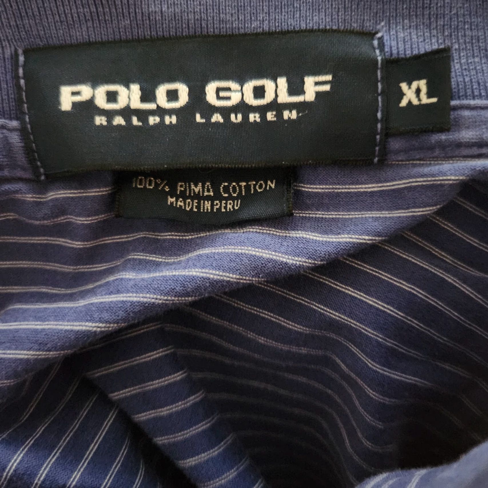 Polo Ralph Lauren Polo Ralph Lauren Polo Shirt XL Blue Striped Pony Elk Golf Club Mens Polo T-Shirt Golf Sportswear Classic Preppy Outdoor Modern Size US XL / EU 56 / 4 - 5 Thumbnail