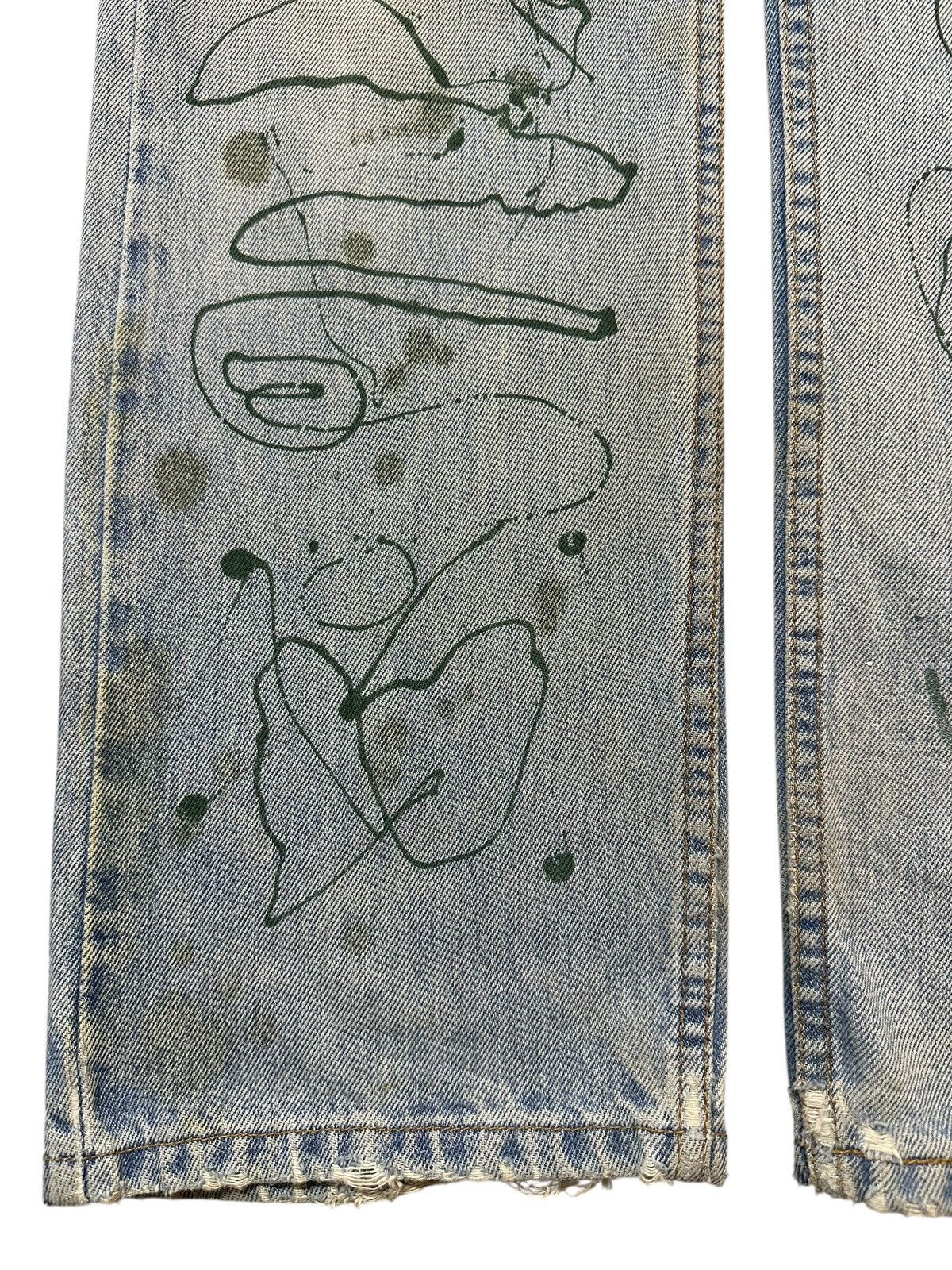Levi's Vintage 80s Usa Levis 505 Paint Splatter Distressed Jeans Size US 32 / EU 48 - 7 Thumbnail