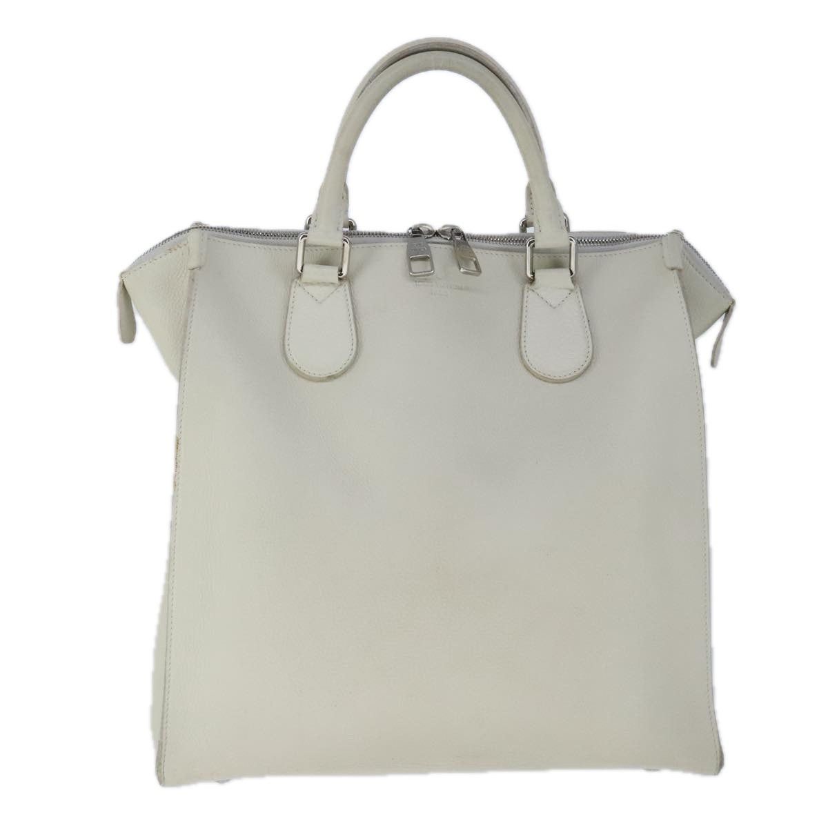 Louis Vuitton LOUIS VUITTON Naxos Cabas Hand Bag Leather White M95887 Size ONE SIZE - 13 Thumbnail