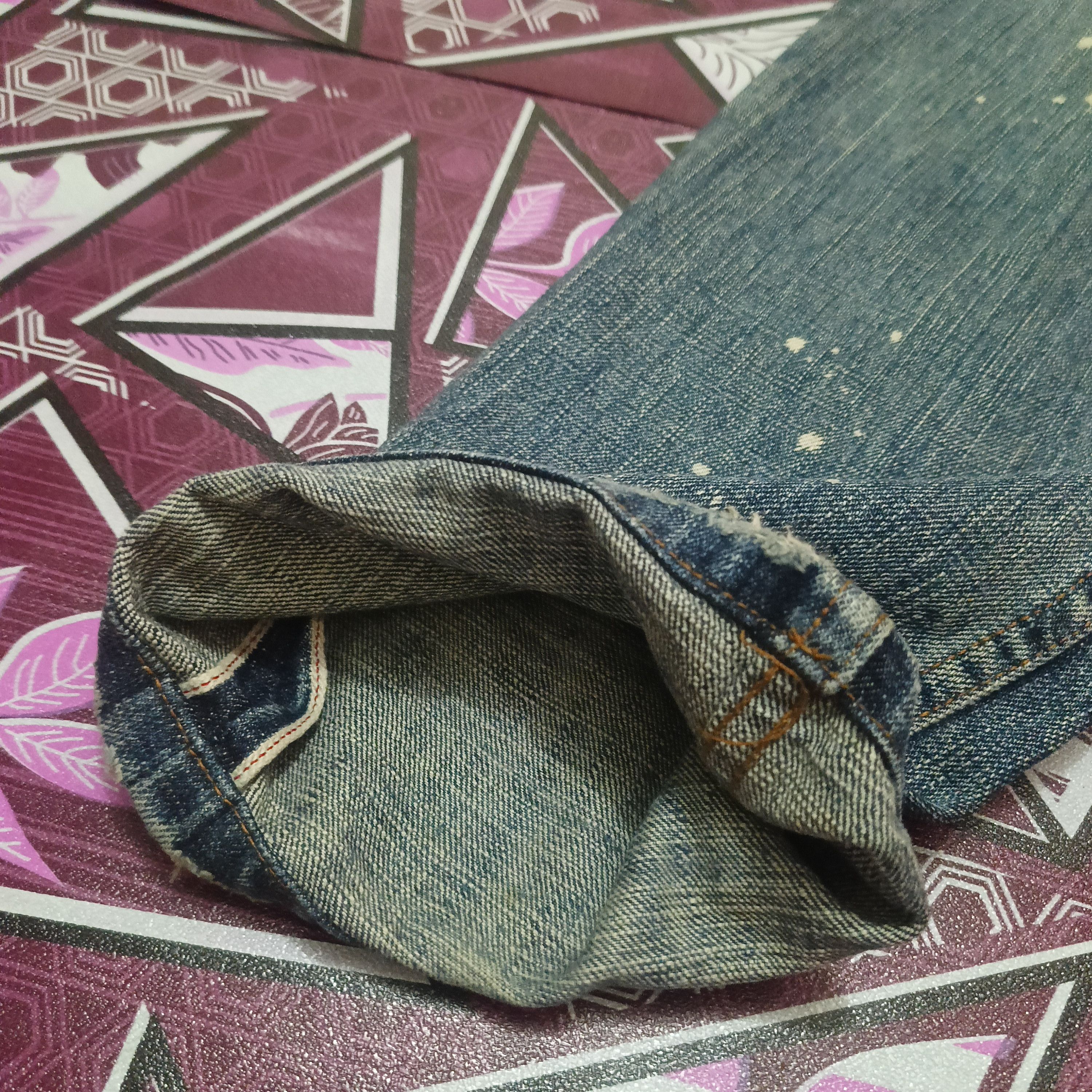 Who Decides War Japanese Earth Music & Ecology Painting Selvedge jeans Size US 31 - 11 Thumbnail