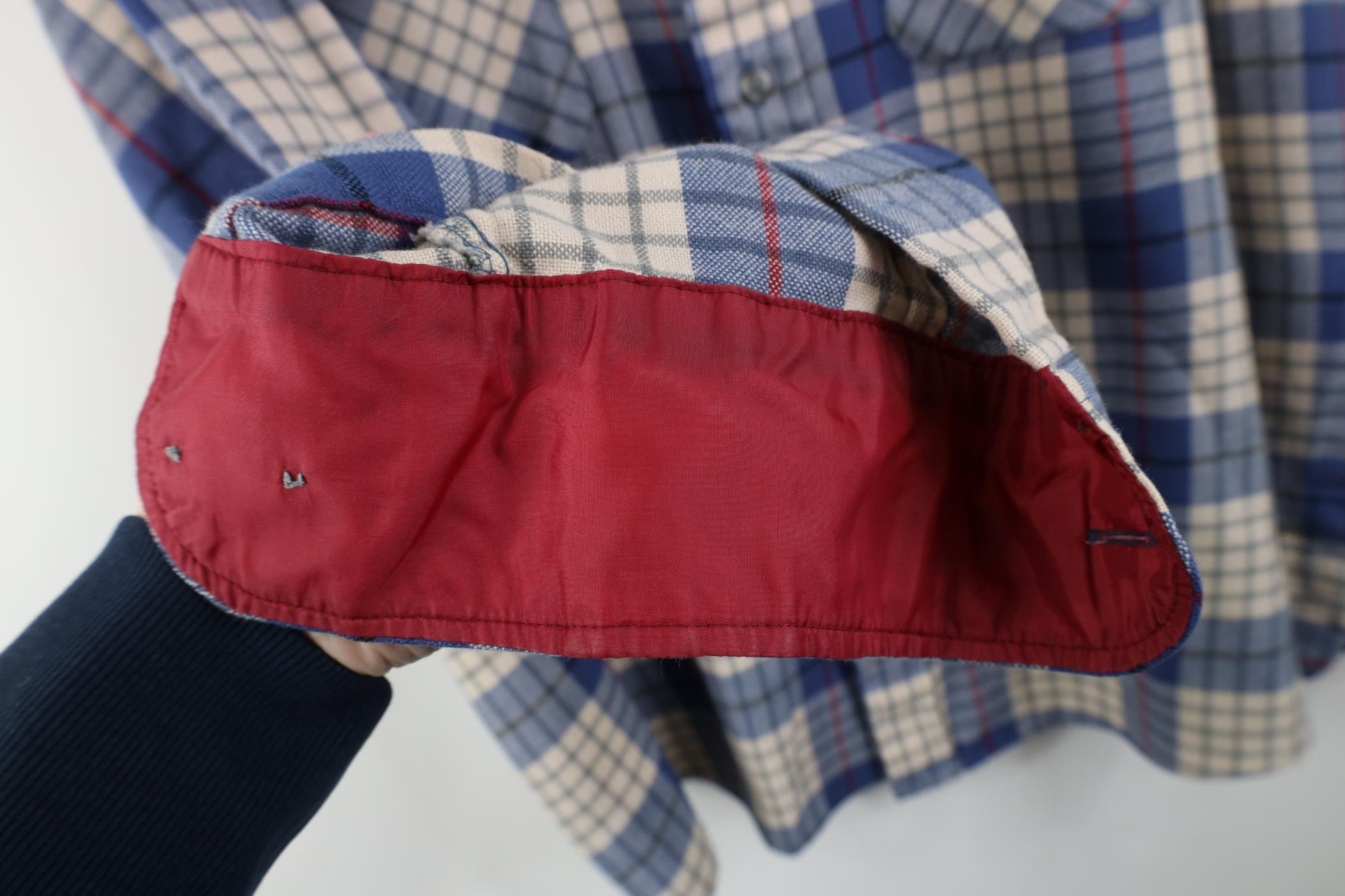Vintage Vintage 70s 80s Streetwear Knit Board Collared Button Shirt Size US XL / EU 56 / 4 - 6 Thumbnail