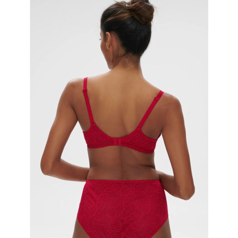 Other Simone Perele Comete 3D Plunge Ruby Red Lace Bra 32C Size ONE SIZE - 3 Thumbnail