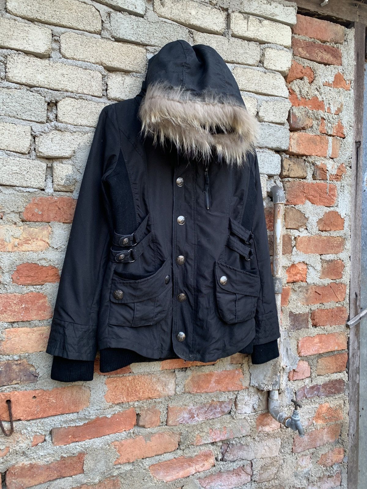 Japanese Brand RARE🔥🔥Punk Style Bondage Seditionaries Fur Hooded Size US M / EU 48-50 / 2 - 2 Thumbnail