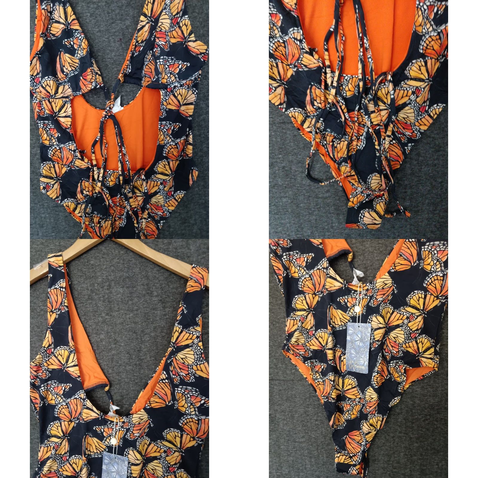 Triangl Toluca One Piece Swimsuit Multicolor Ladies M Triangle Waist Wrap Open Tummy Size ONE SIZE - 8 Thumbnail