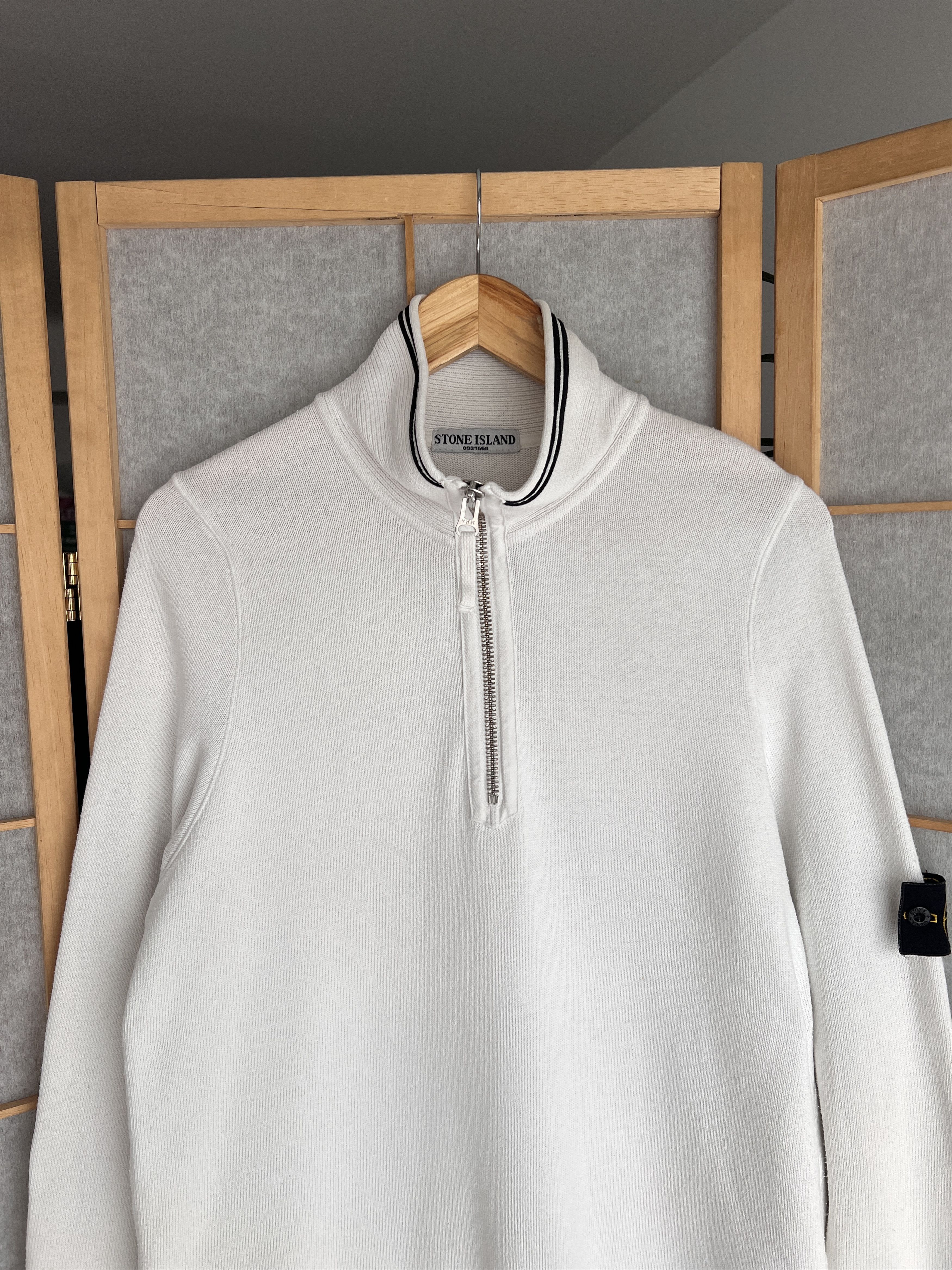 Stone Island Rare! Stone Island VTG 2007 knit half zip sweater old money Size US L / EU 52-54 / 3 - 20 Thumbnail