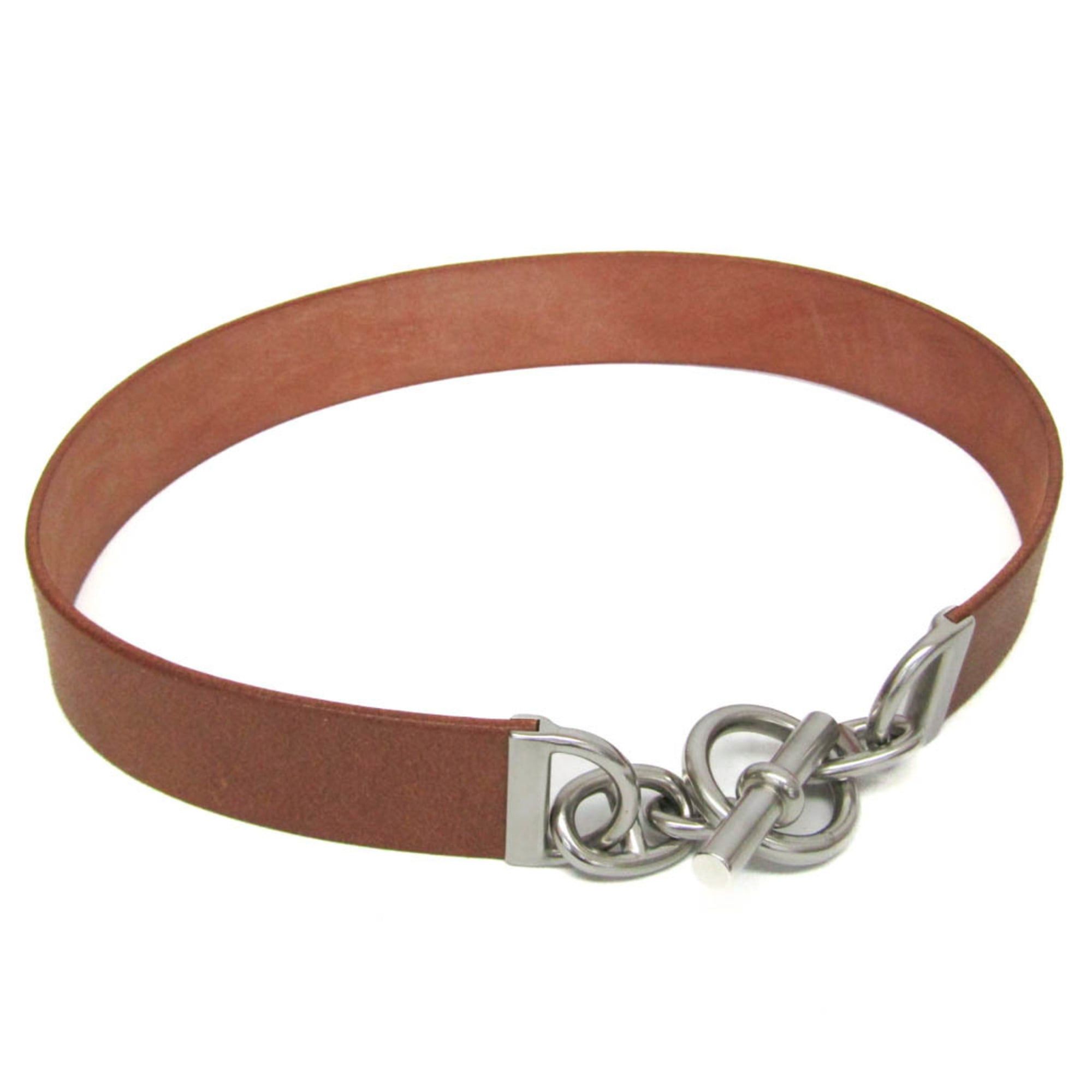 Hermes Hermes Chaine D'Ancre Women,Men Leather Standard Belt Beige 75 Size ONE SIZE - 1 Thumbnail