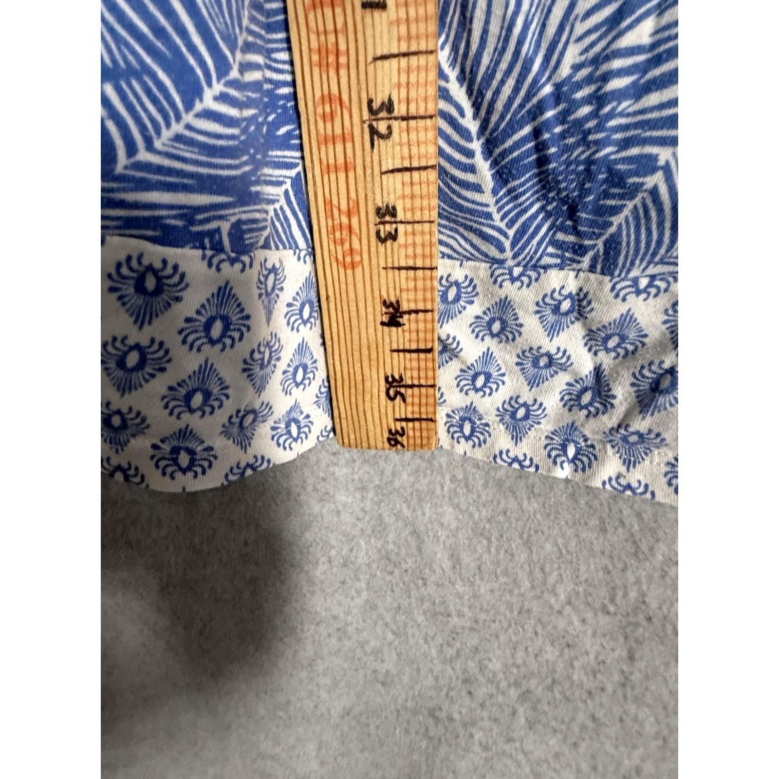 Talbots Talbots Dress Womens 1X Blue Floral Print Sleeveless Sundress Knee Length Casual Size XL / US 12-14 / IT 48-50 - 5 Thumbnail