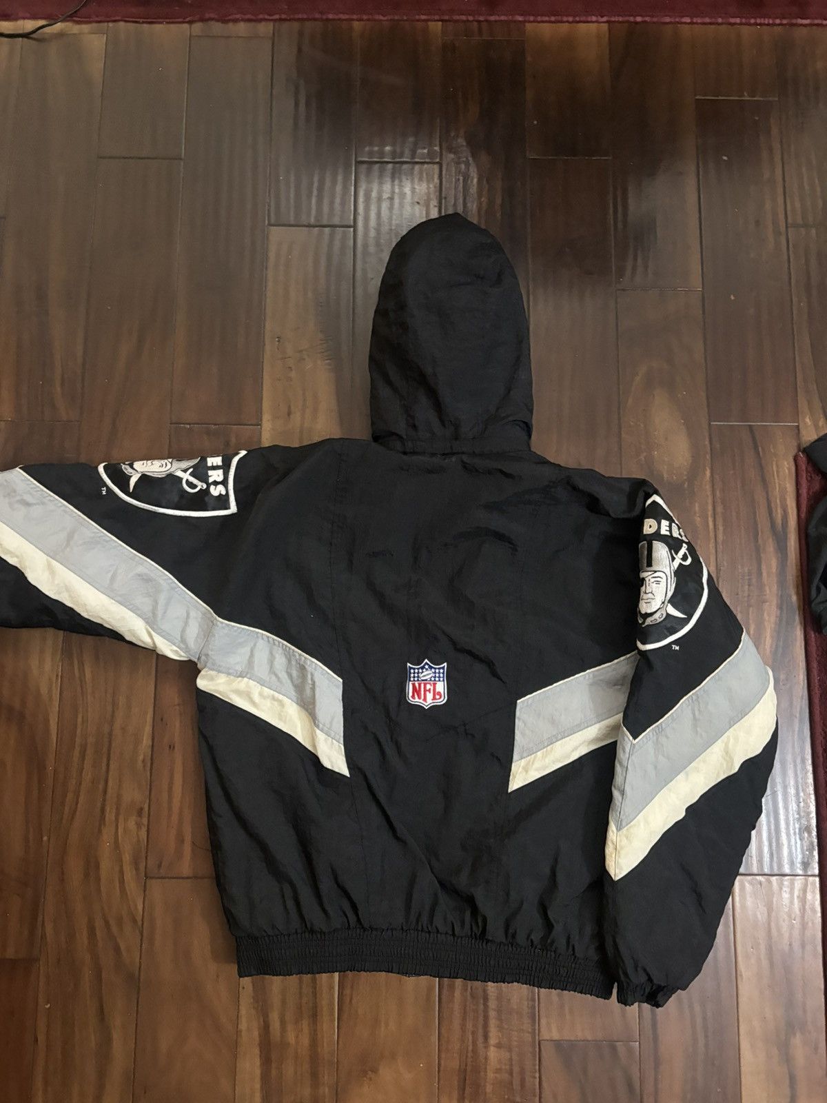 Starter Vintage Raiders Jacket Black Starter Pro Line 90s Size US M / EU 48-50 / 2 - 3 Thumbnail