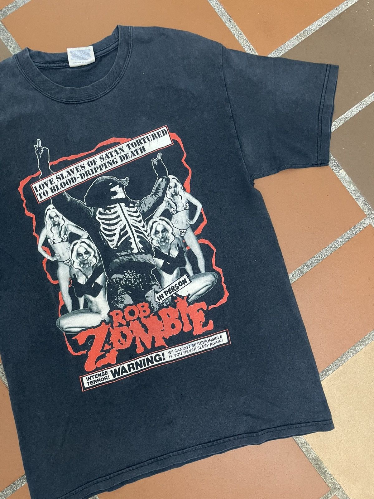Band Tees Thrashed Sun Faded Tee Shirt Distressed ERD Grunge Band Tees Size US M / EU 48-50 / 2 - 3 Thumbnail