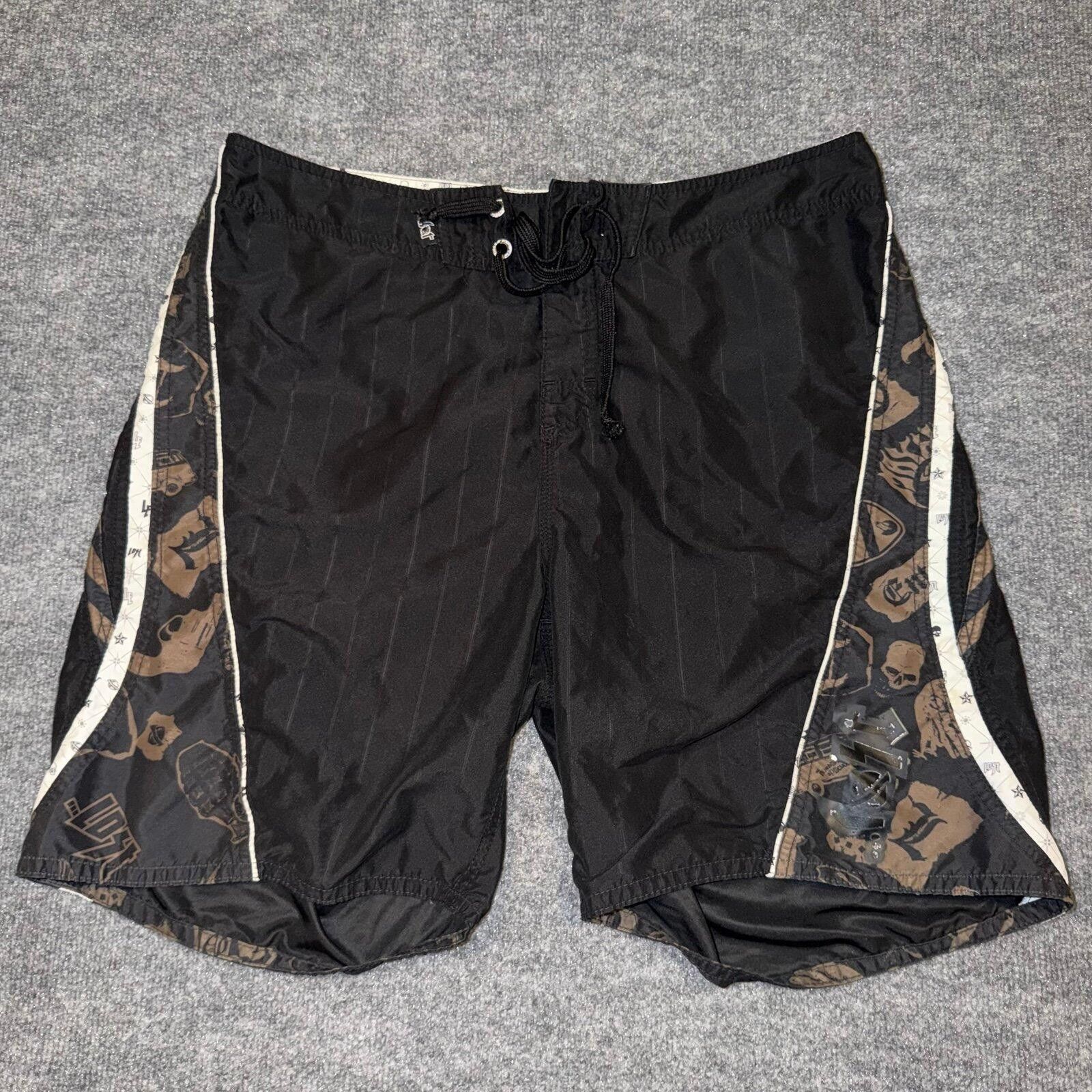 Billabong LOST Enterprises Skull Surf Board Shorts Mens XL 37 VTG Size US 36 / EU 52 - 1 Thumbnail