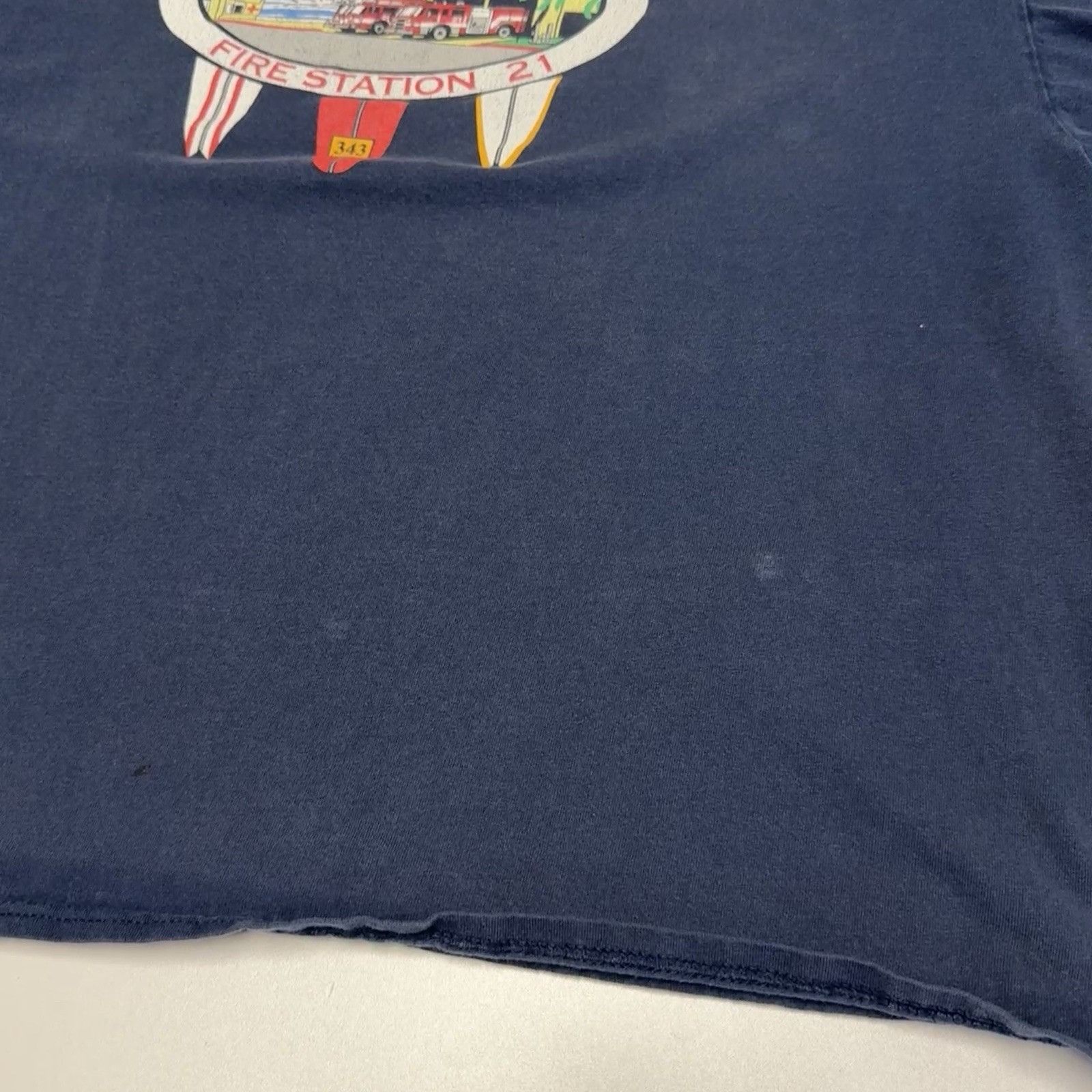 Vintage VTG Pacific Beach Fire Station T Shirt Mens XXL 26x26.5 Blue Size US XXL / EU 58 / 5 - 9 Thumbnail