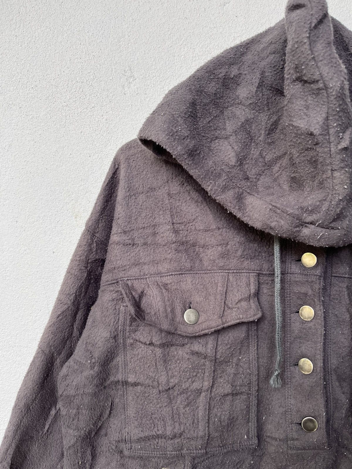 Vintage 💥Vintage 90s Oversized Fleece Button Ups Hoodie Sweatshirts Size US L / EU 52-54 / 3 - 5 Thumbnail