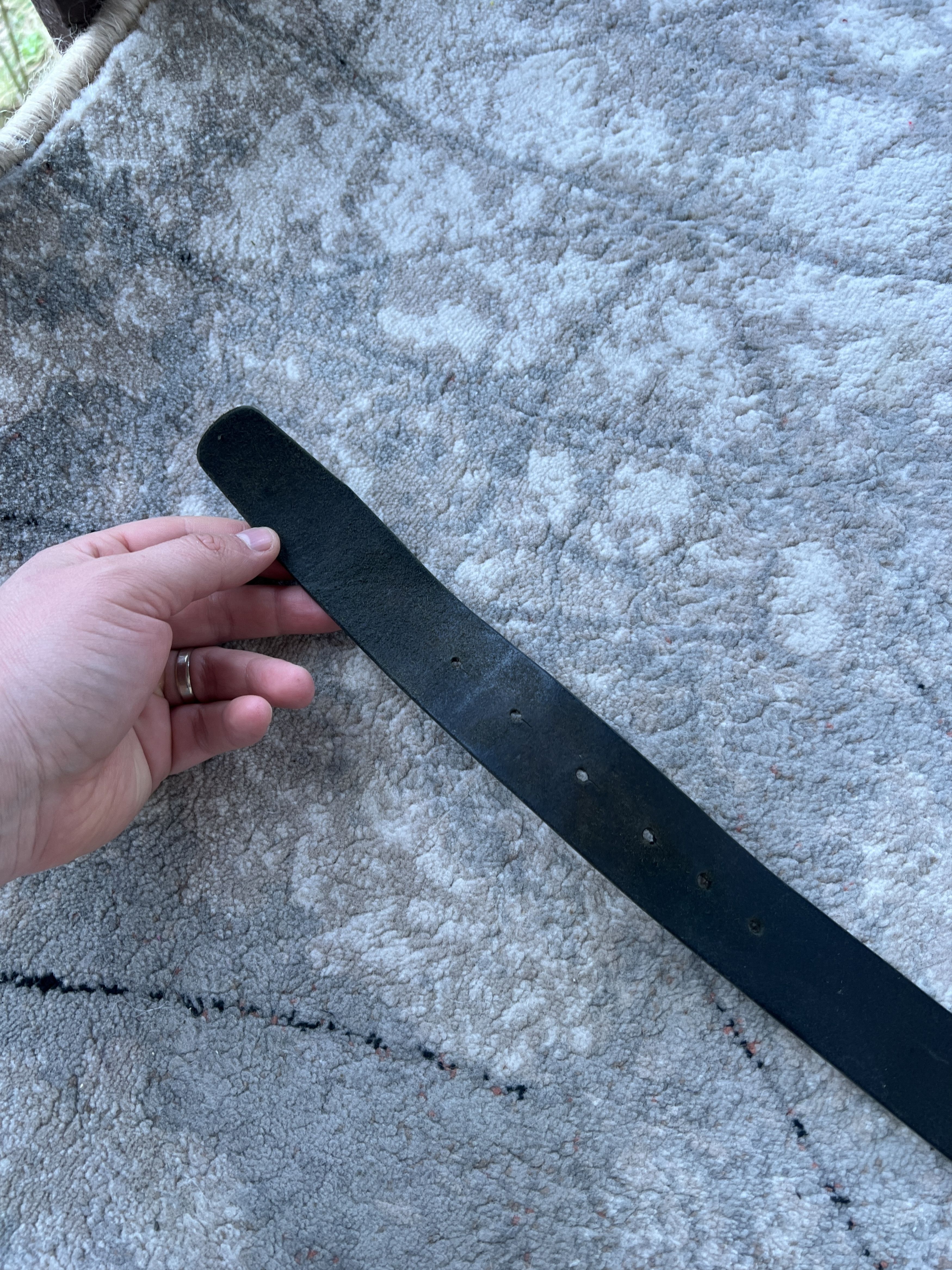 Armani Armani Vintage Leather Belt Size ONE SIZE - 6 Thumbnail