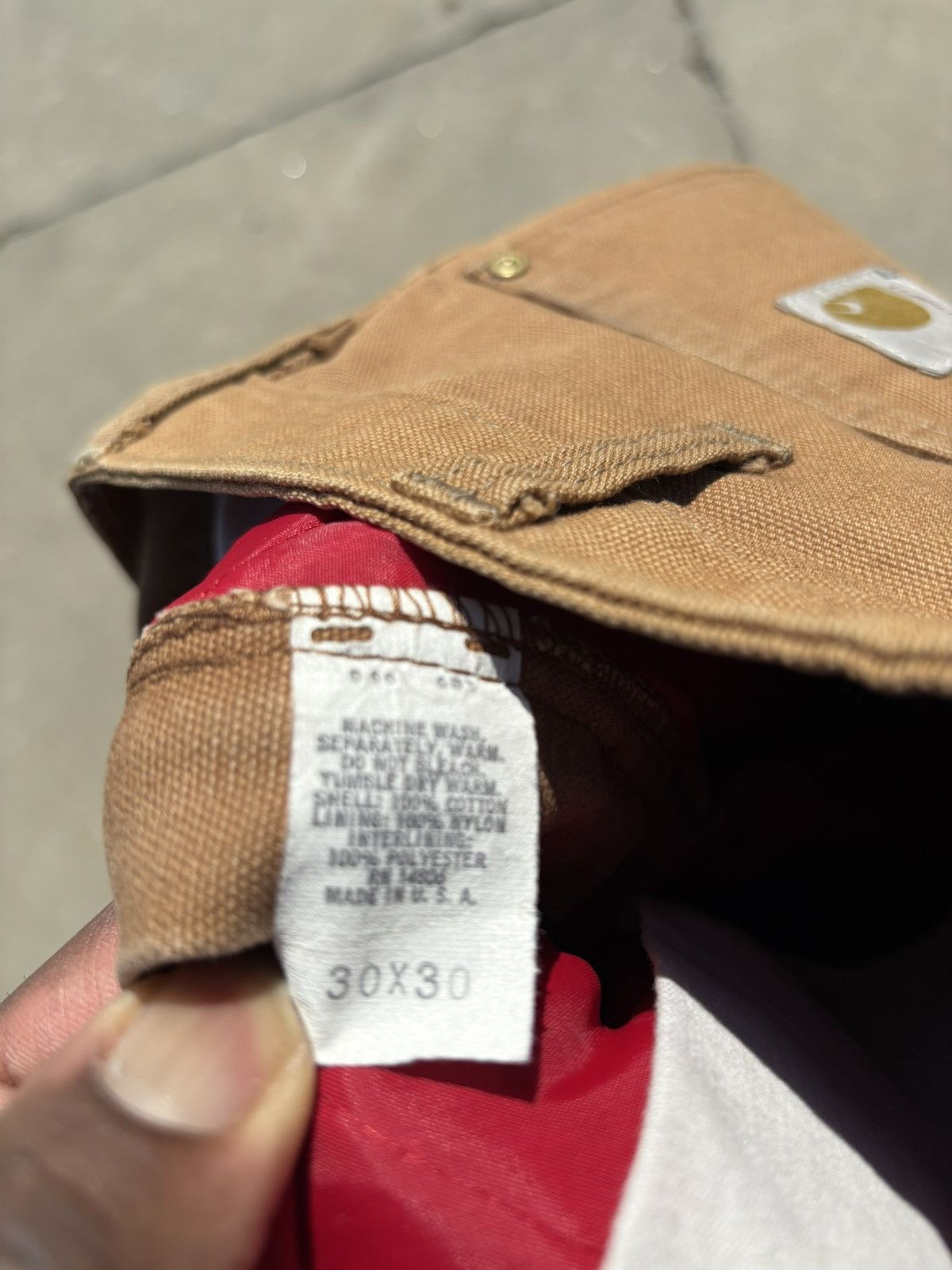 Carhartt Vintage 80s Carhartt Workwear Pants Size US 29 - 3 Thumbnail